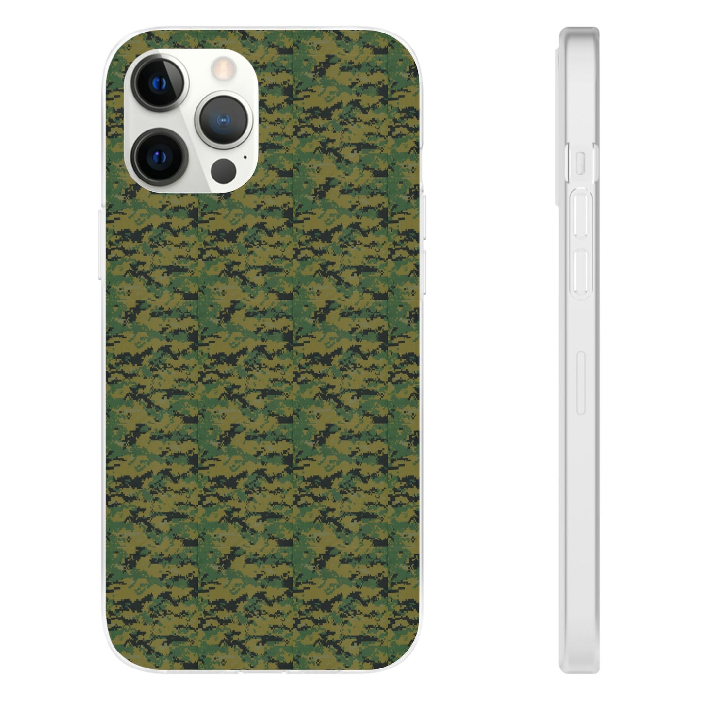 Marapat Pixelated Camo Flexible Phone Cases For iPhone and Samsung Galaxy