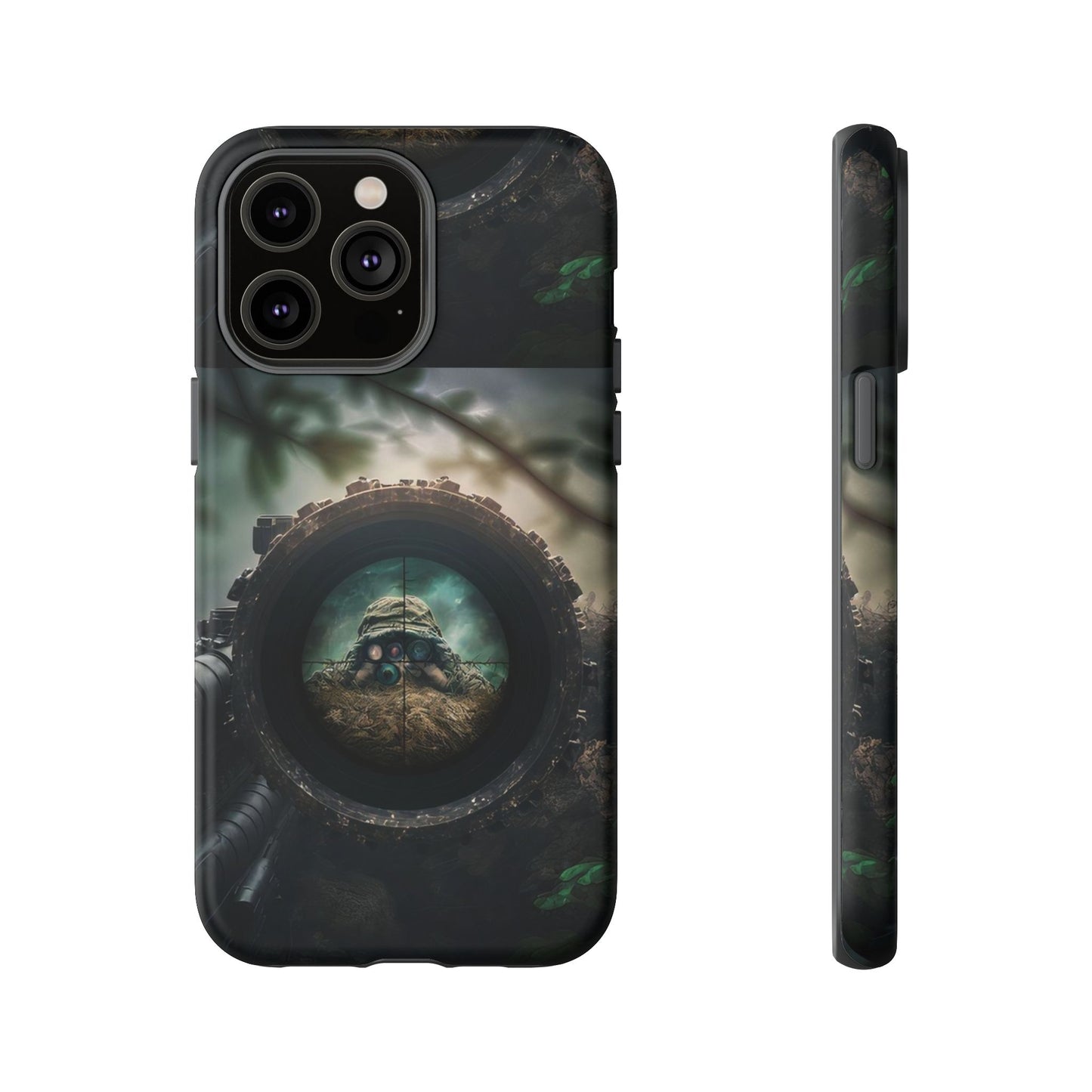 Sniper Scope Soldier Phone Case | Dual Layer Tough Cover  For iPhone