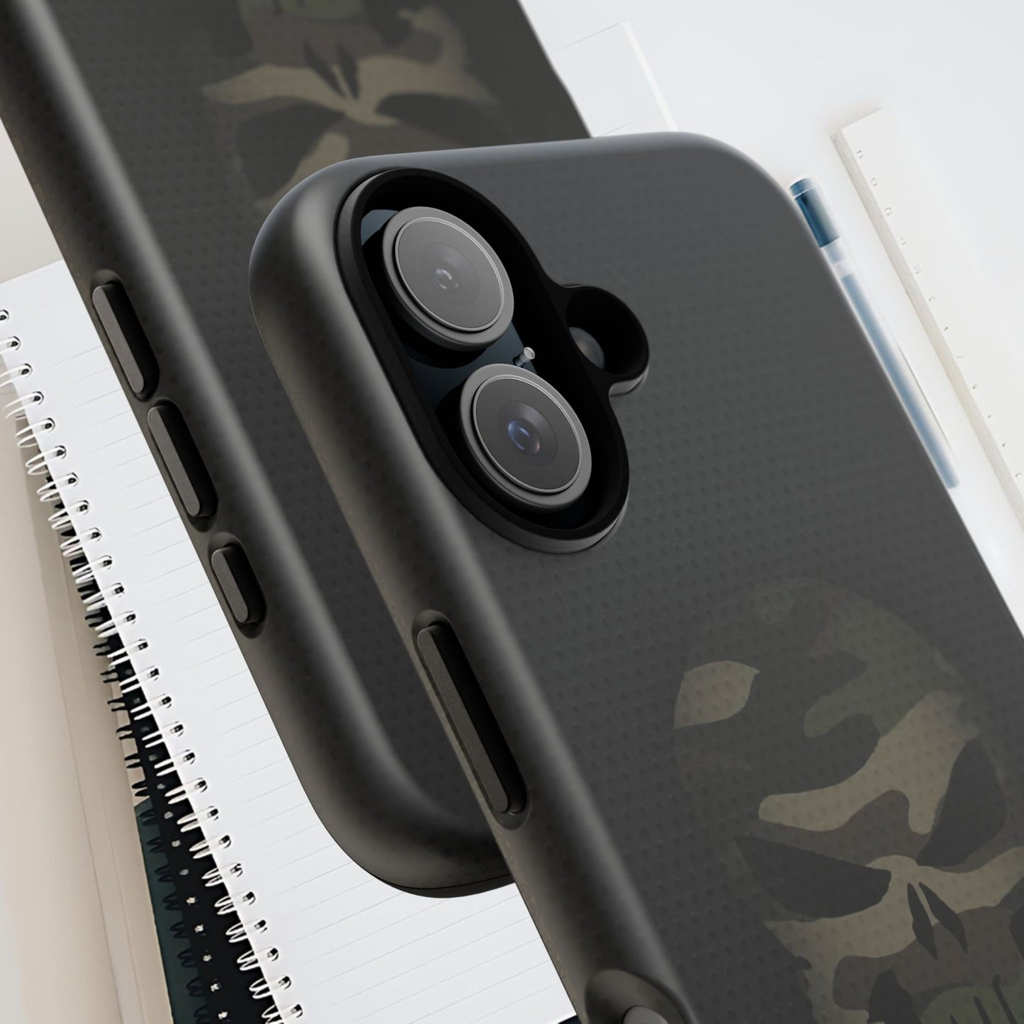 Camo Green Tough Case For iPhone, Samsung Galaxy, Jake Skull Punisher Graphic