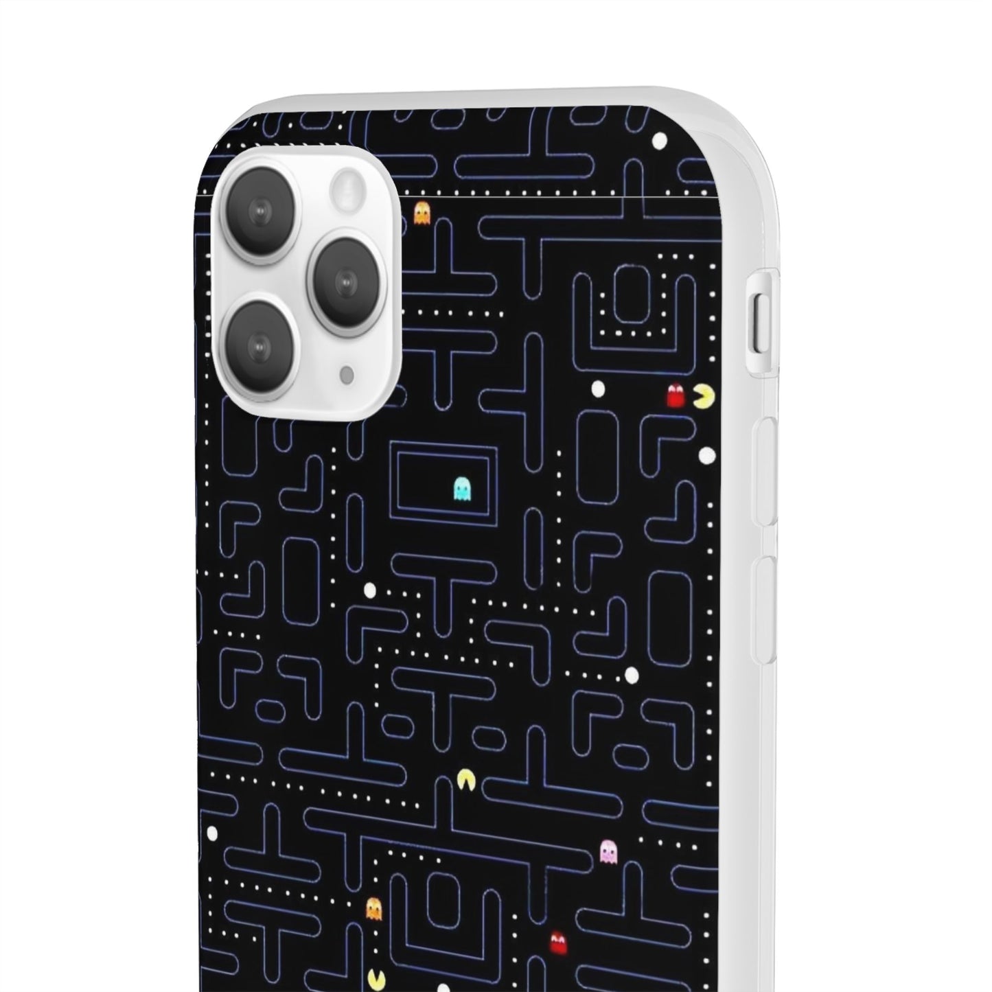 Retro Arcade Gaming TPU Phone Case, Fun Flexi Case, Gift for Gamers, Pac Man