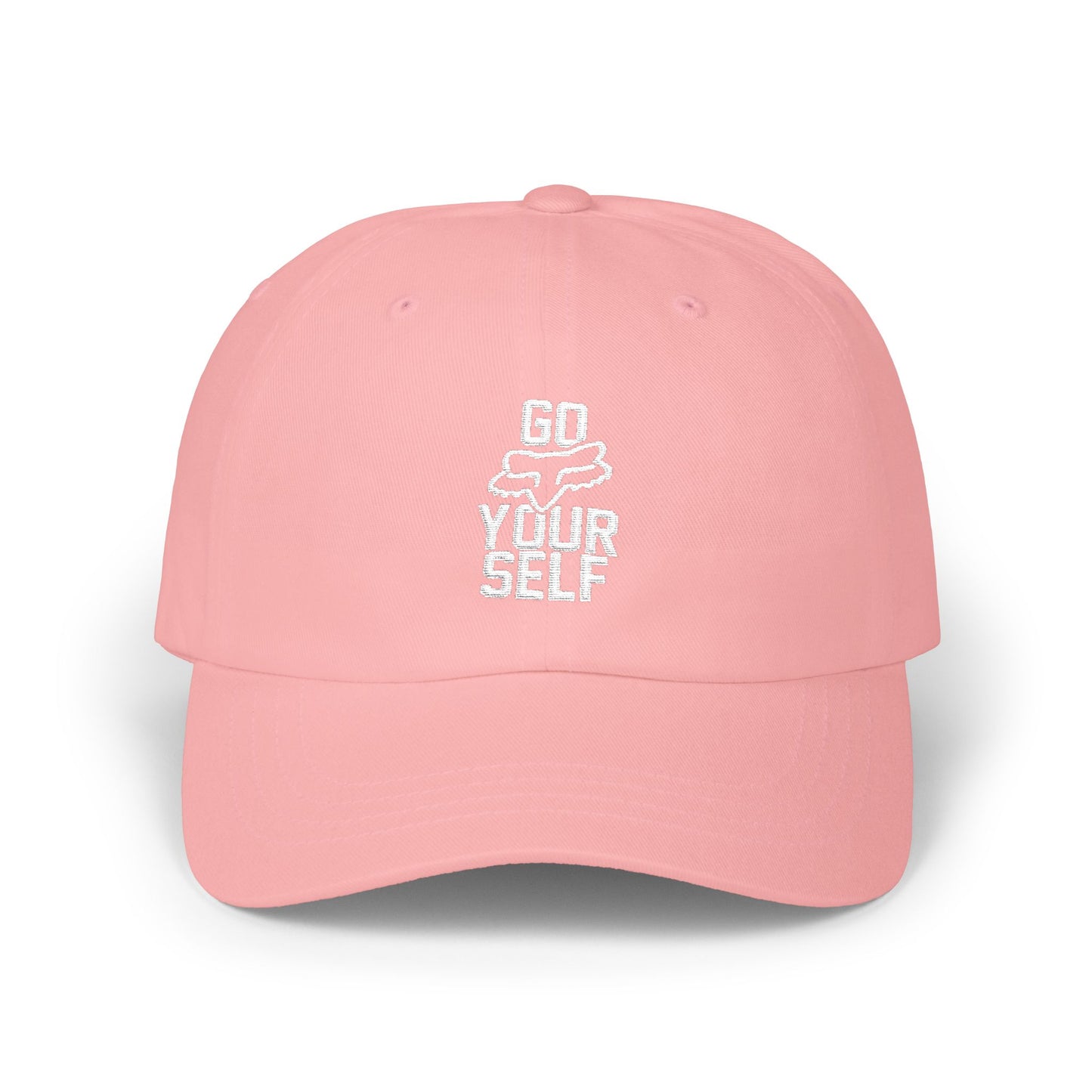Go Fox Your Self embroidered Dad Cap | Motorsports Typography Baseball Hat