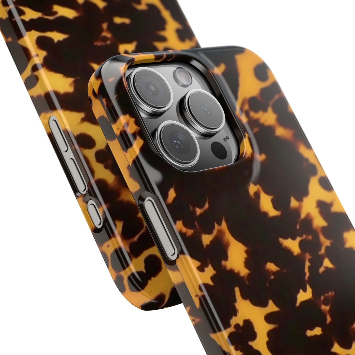 Two Tone Tortoiseshell iPhone Ultra Slim Cases, Glossy Finish