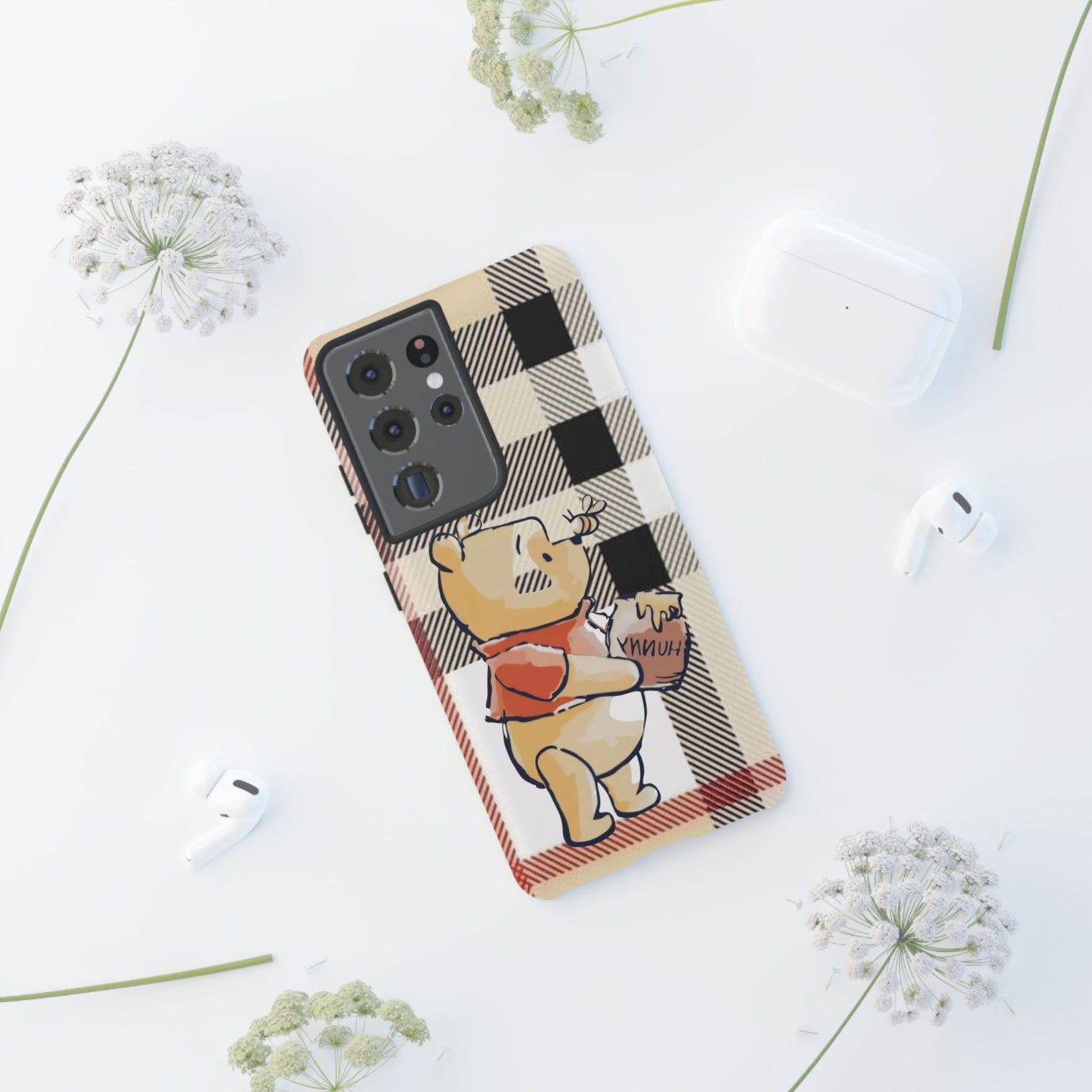 Cute Animal Phone Case, Winnie the Pooh Design, Gift for Kids, Character Case,