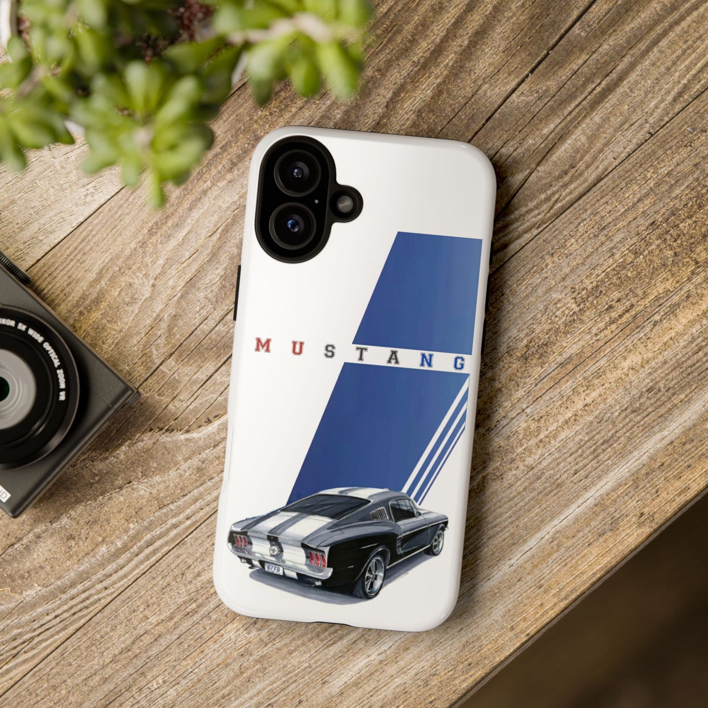 Mustang Car Art Tough Cases For iPhones, Samsung Galaxy and Google Pixel
