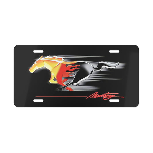 Muti Color Mustang Front Vanity License Plate