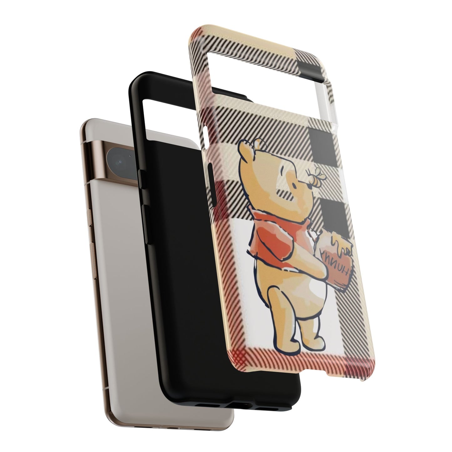 Cute Animal Phone Case, Winnie the Pooh Design, Gift for Kids, Character Case,