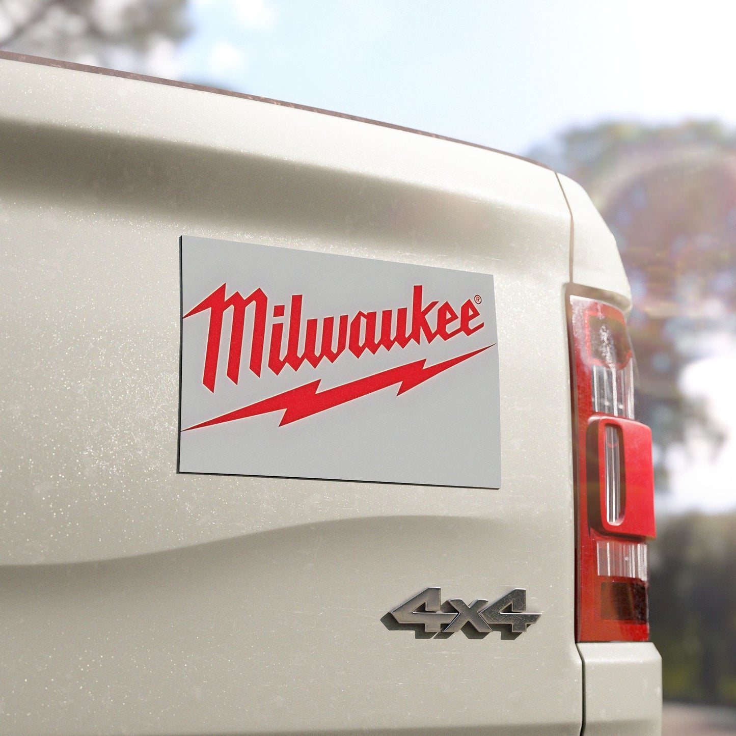 Car Magnets Gray Milwaukee Tools Work Collectible