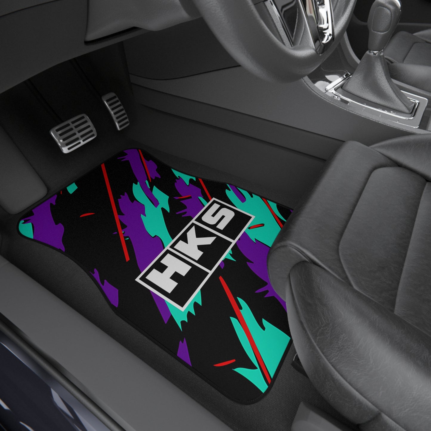 Retro HKS JDM Car Mats Set Of 4, For 90's HKS Fans, Custom Floor Mats