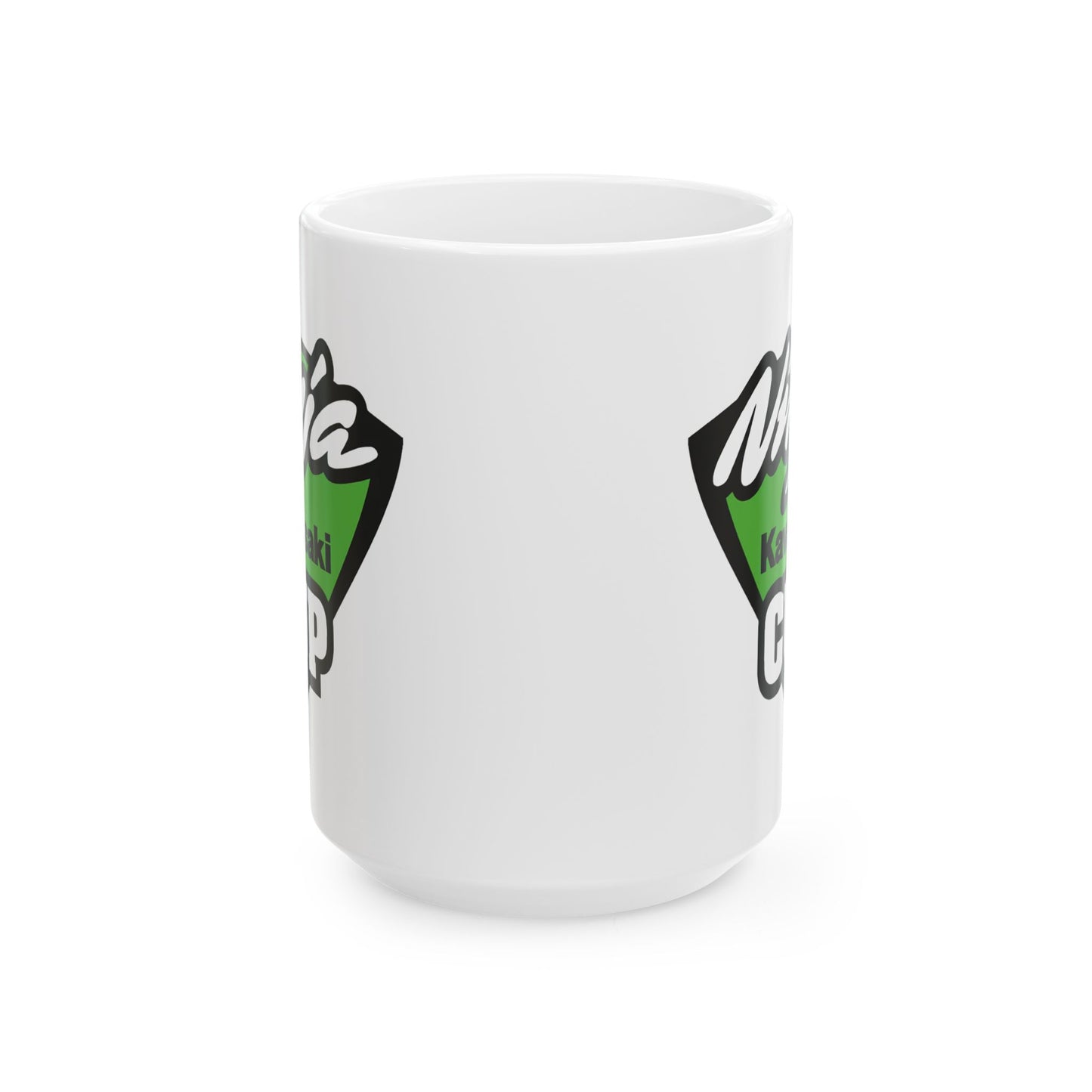 Ninja Cup Ceramic Coffee Mug, Unique Gift for Racing Lovers, Kawasaki