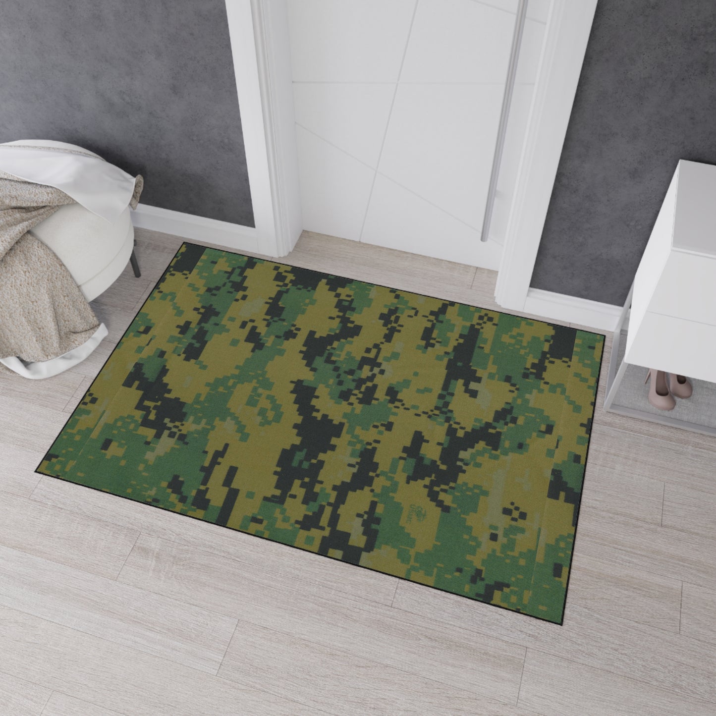 USMC Marapat Camouflage Design Heavy Duty Floor Mat, Rug