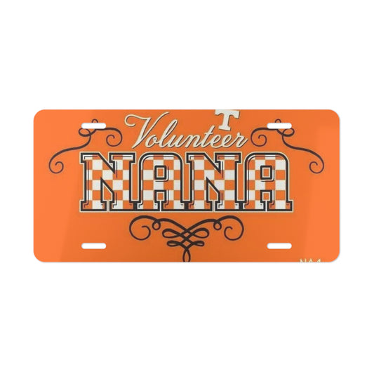 Tennessee Vanity Front License Plate Volunteer Nana, Grandma