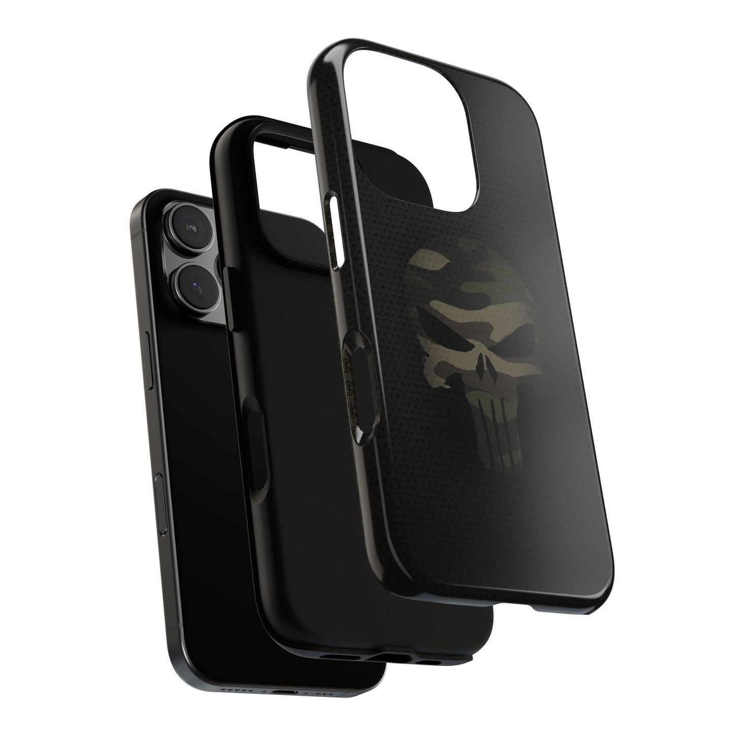Camo Green Tough Case For iPhone, Samsung Galaxy, Jake Skull Punisher Graphic