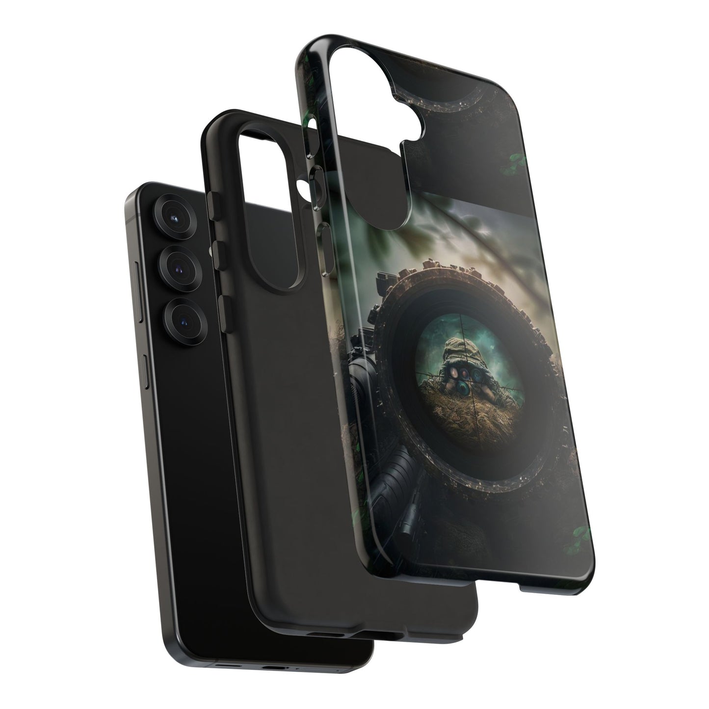 Sniper Scope Soldier Phone Case | Dual Layer Tough Cover  For iPhone