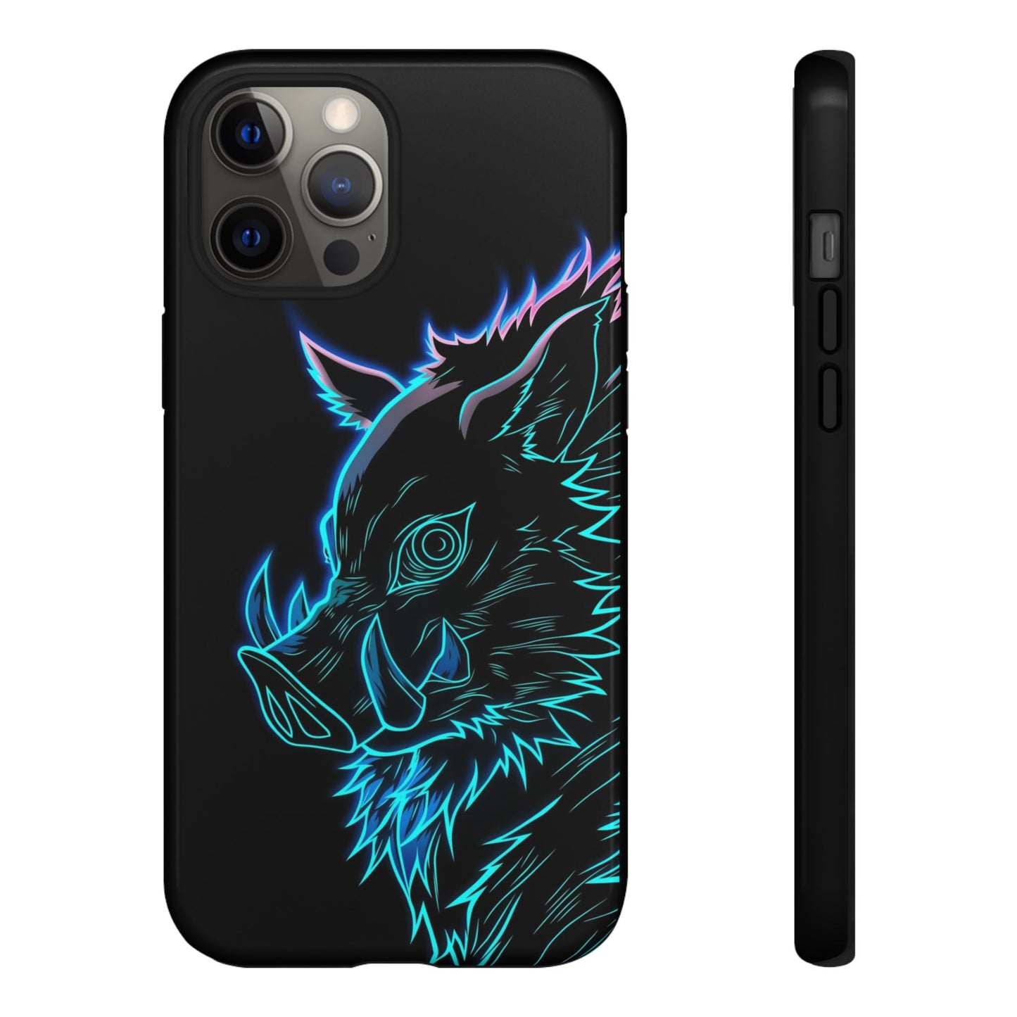 Tough Cases For iPhone, Galaxy, Anime Hashibira Beast Slayer Neon Design