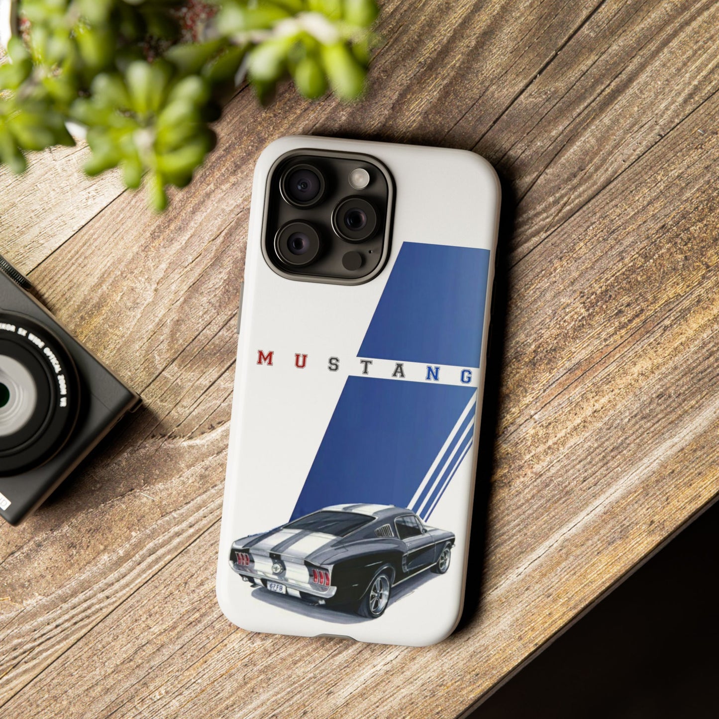 Mustang Car Art Tough Cases For iPhones, Samsung Galaxy and Google Pixel