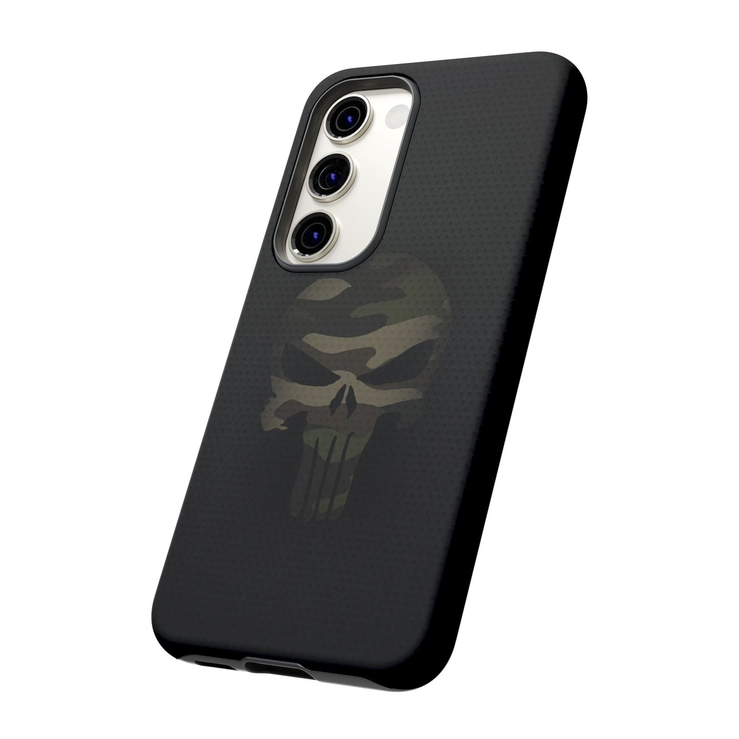 Camo Green Tough Case For iPhone, Samsung Galaxy, Jake Skull Punisher Graphic