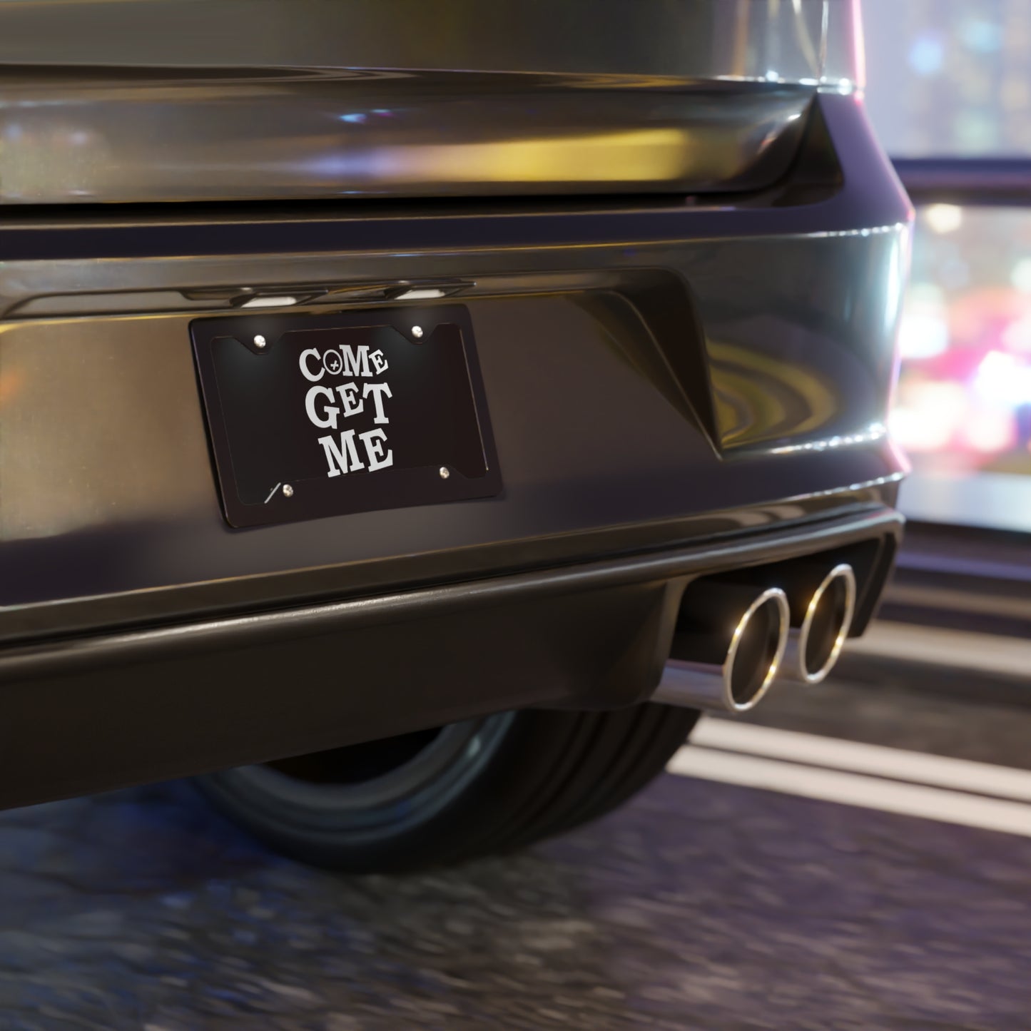 Front Vanity License Plate "Come Get Me" Quiet Racing Club Inspired