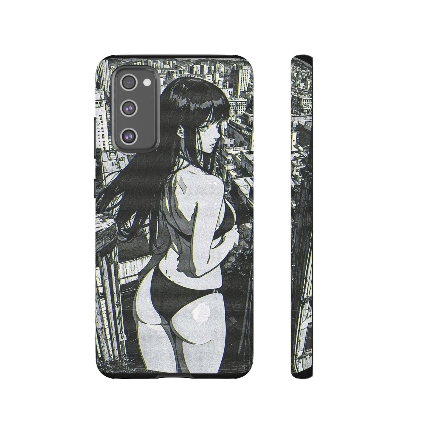 Tough Phone Case, Anime Manga Girl Bikini Design, iPhone, Galaxy, Google Pixel, Hentai Ecchi Art