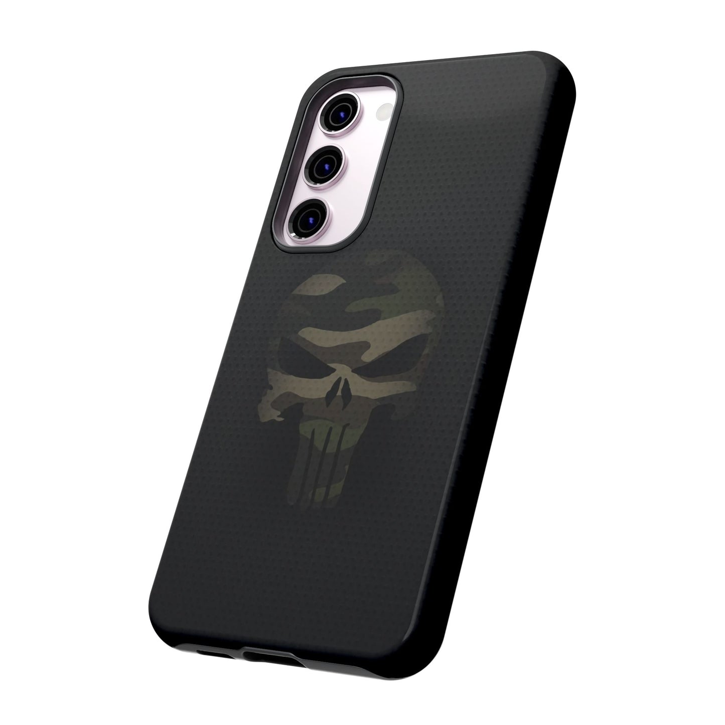 Camo Green Tough Case For iPhone, Samsung Galaxy, Jake Skull Punisher Graphic