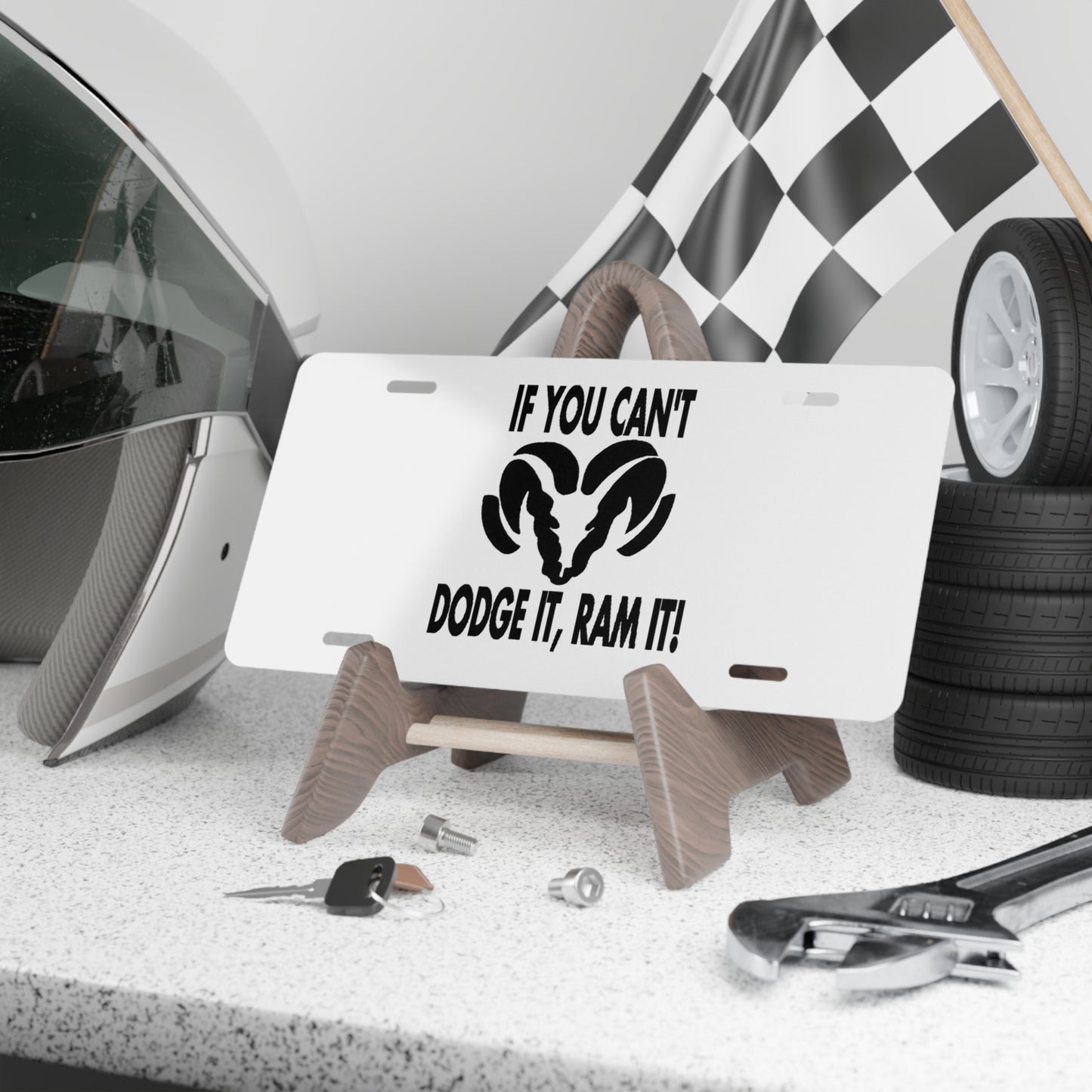 If You Cant Dodge It Ram It Vanity License Plate Funny Dodge Ram Owner