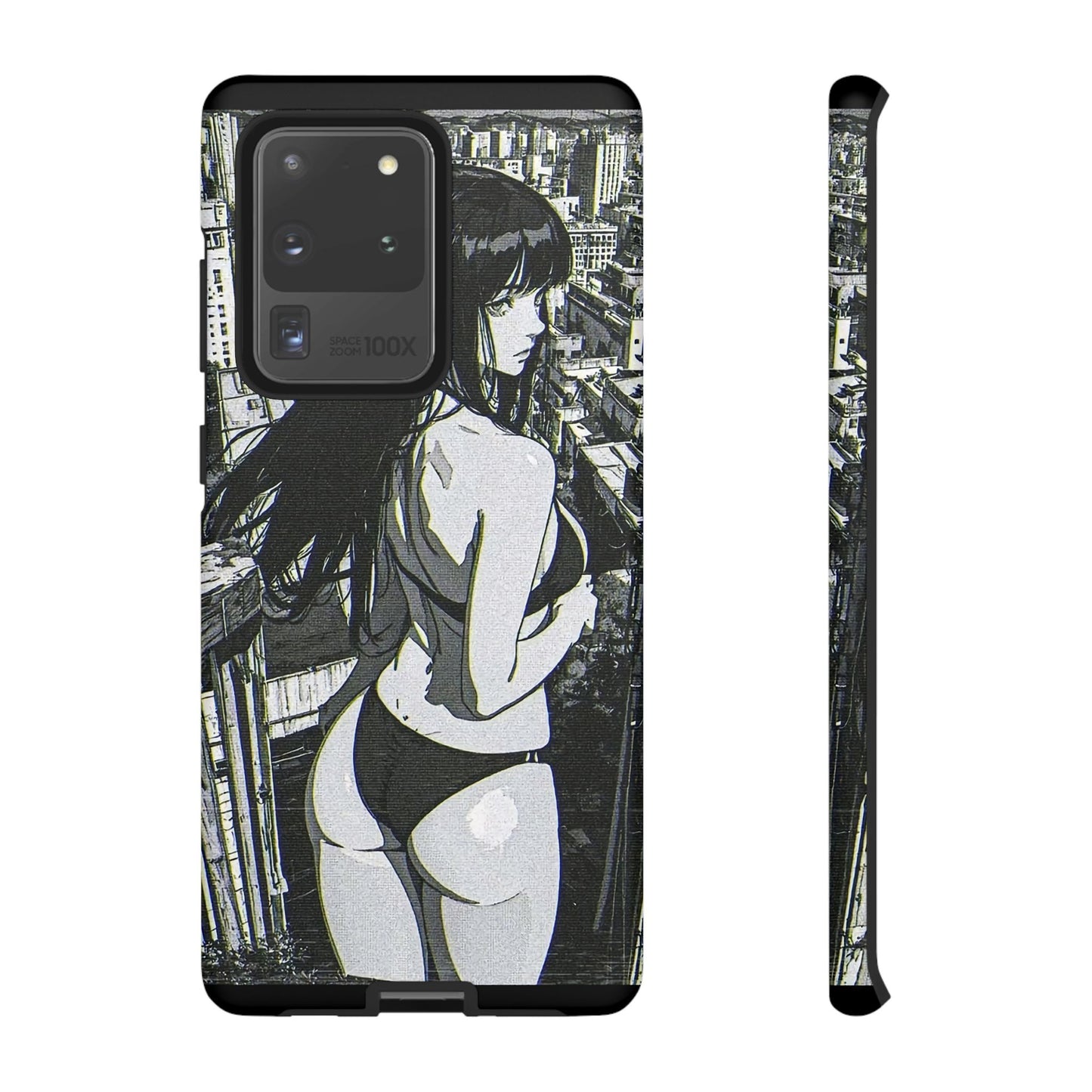 Tough Phone Case, Anime Manga Girl Bikini Design, iPhone, Galaxy, Google Pixel, Hentai Ecchi Art