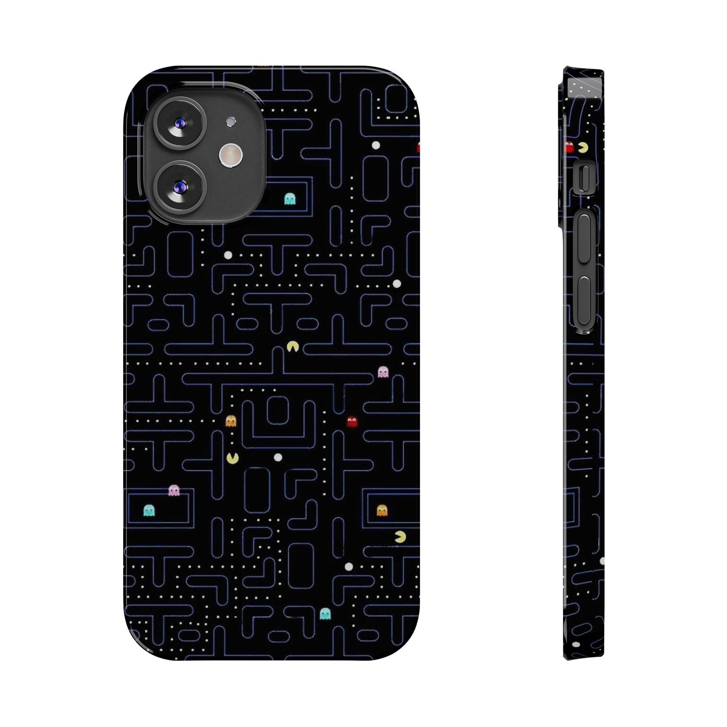 iPhone Slim Case, Pac Man Arcade Game Board Design, Glossy Finish