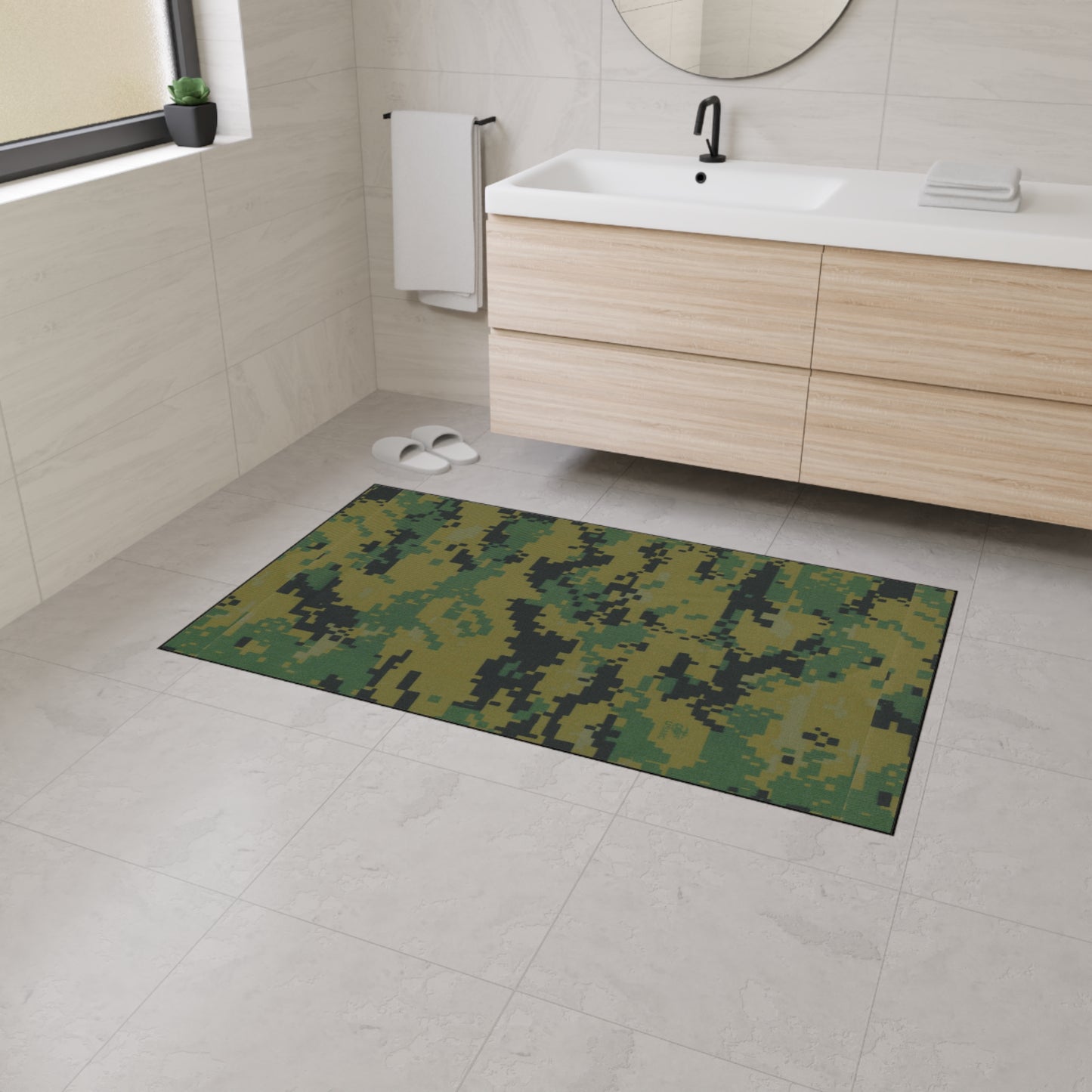 USMC Marapat Camouflage Design Heavy Duty Floor Mat, Rug