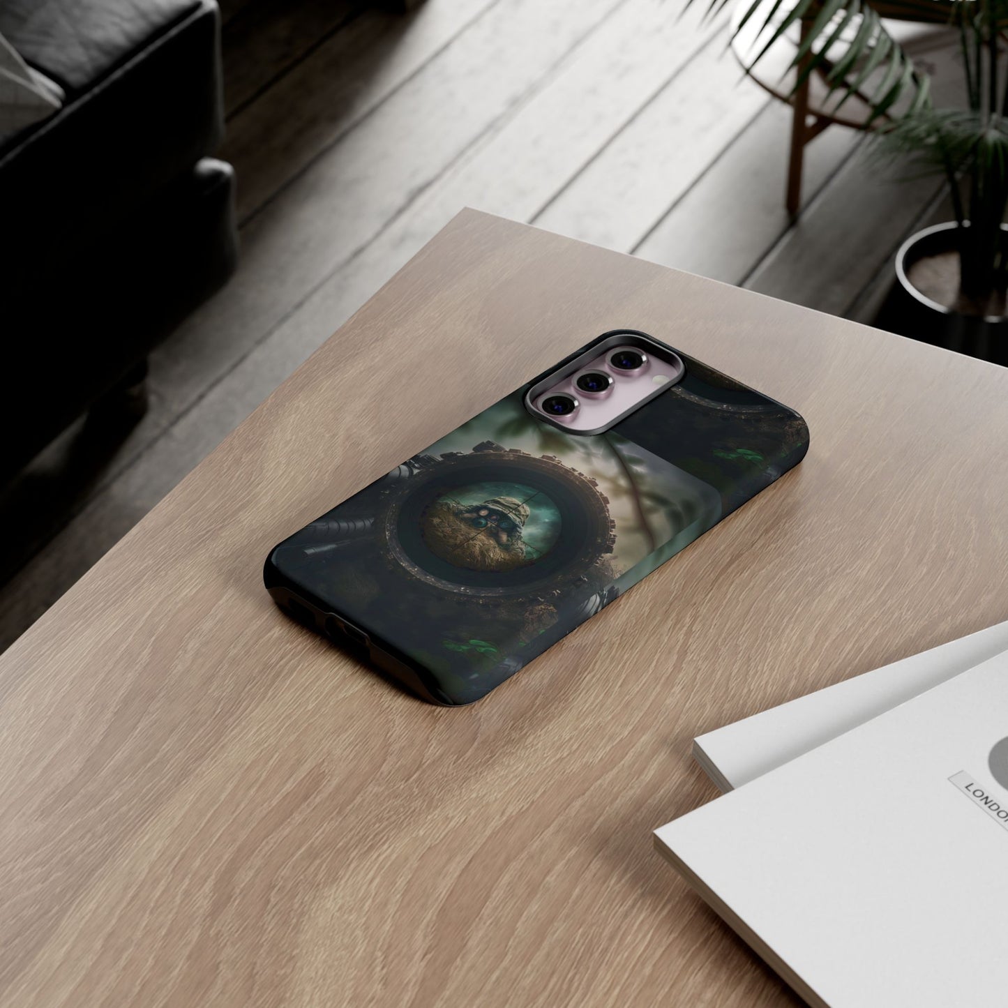 Sniper Scope Soldier Phone Case | Dual Layer Tough Cover  For iPhone
