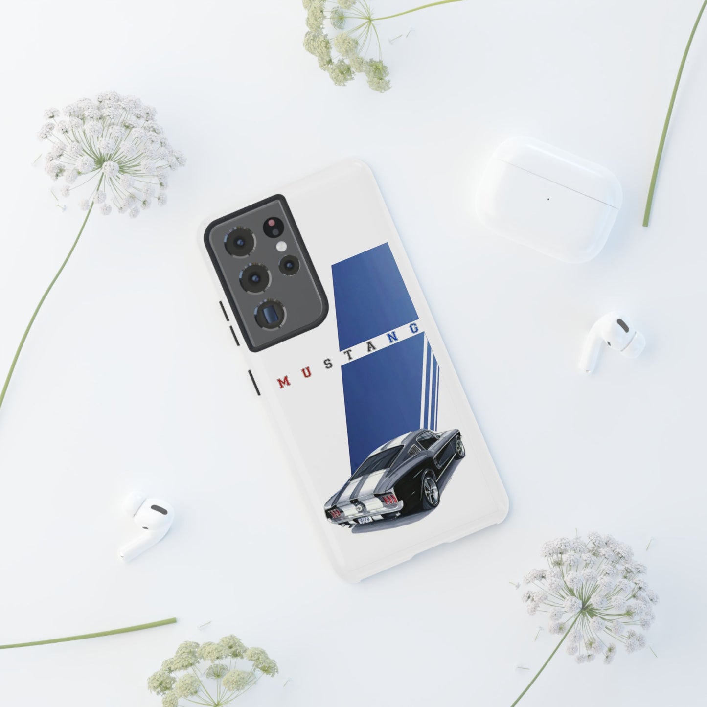 Mustang Car Art Tough Cases For iPhones, Samsung Galaxy and Google Pixel