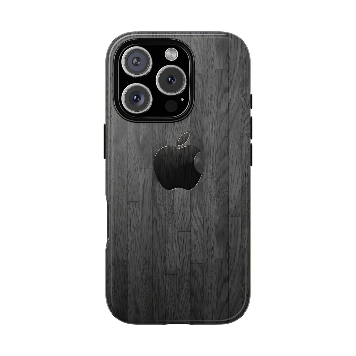 Tough Cases For iPhones, Gray Wood Color Rugged Phone Case