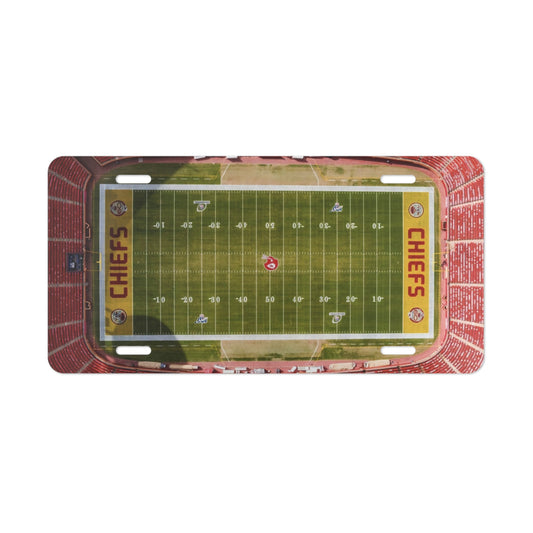 License Plate Wall Art, Arrowhead Stadium Sports Gift, Man Cave Decor, Custom