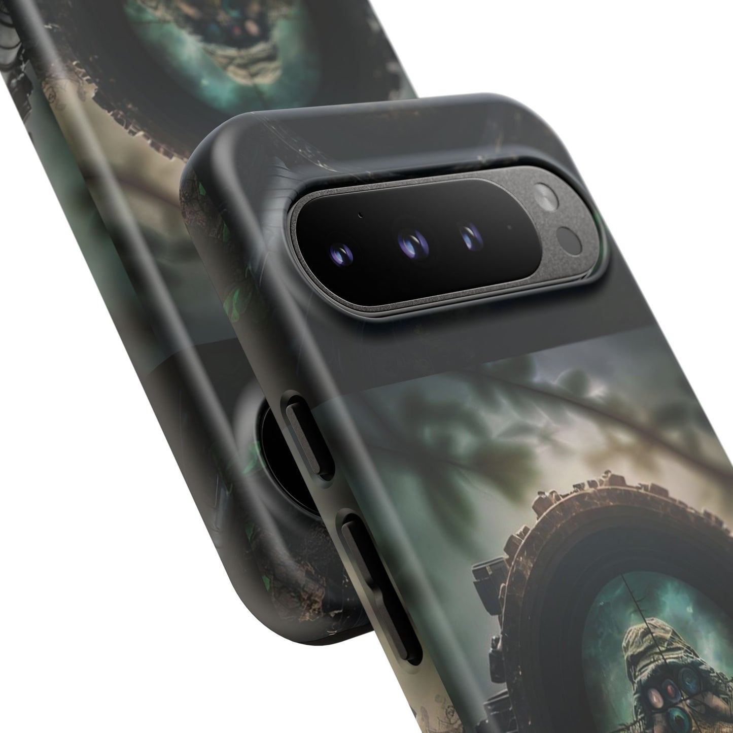 Sniper Scope Soldier Phone Case | Dual Layer Tough Cover  For iPhone