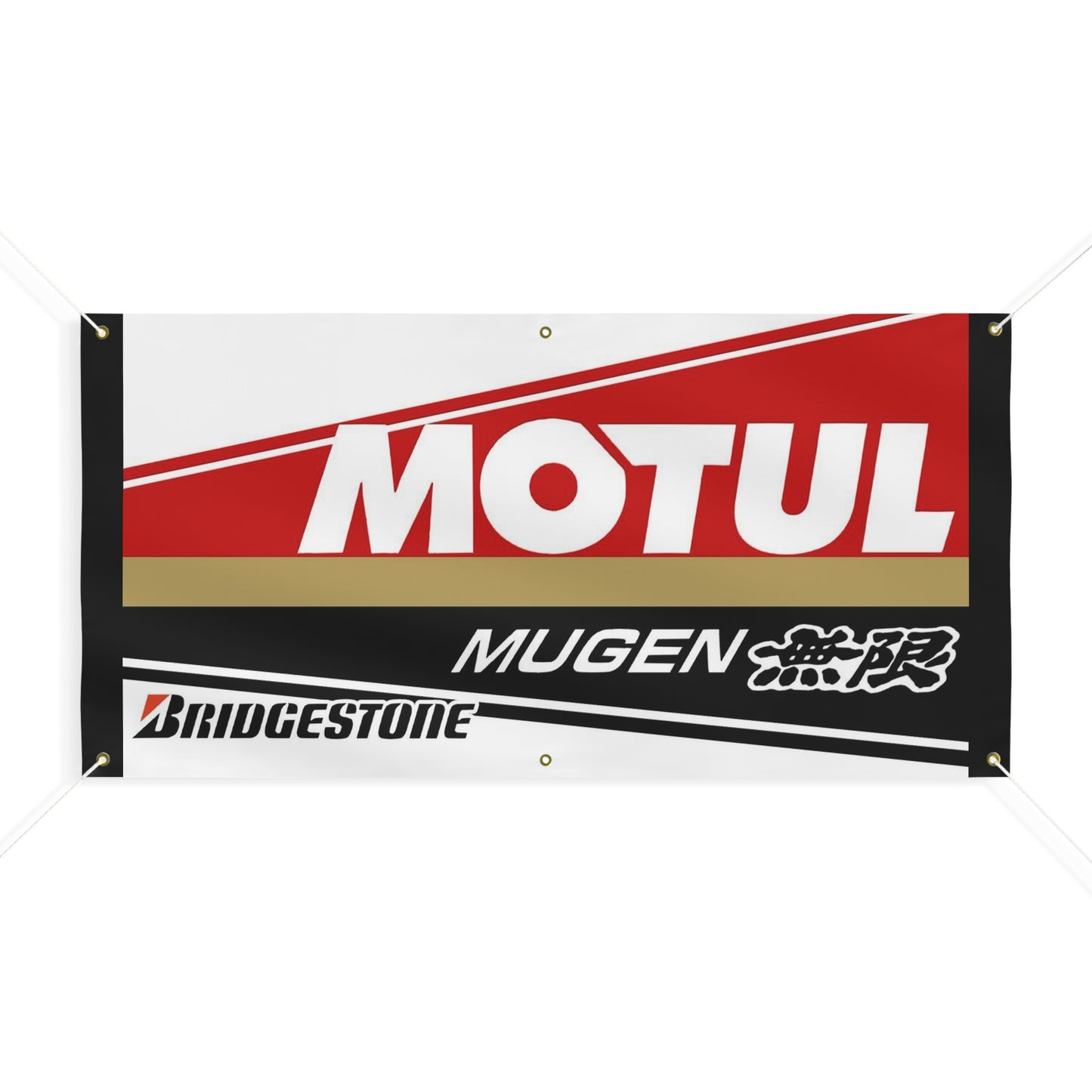 Motul Mugen Racing Banner — Matte Motorsport Sign for Garage, Track & Events