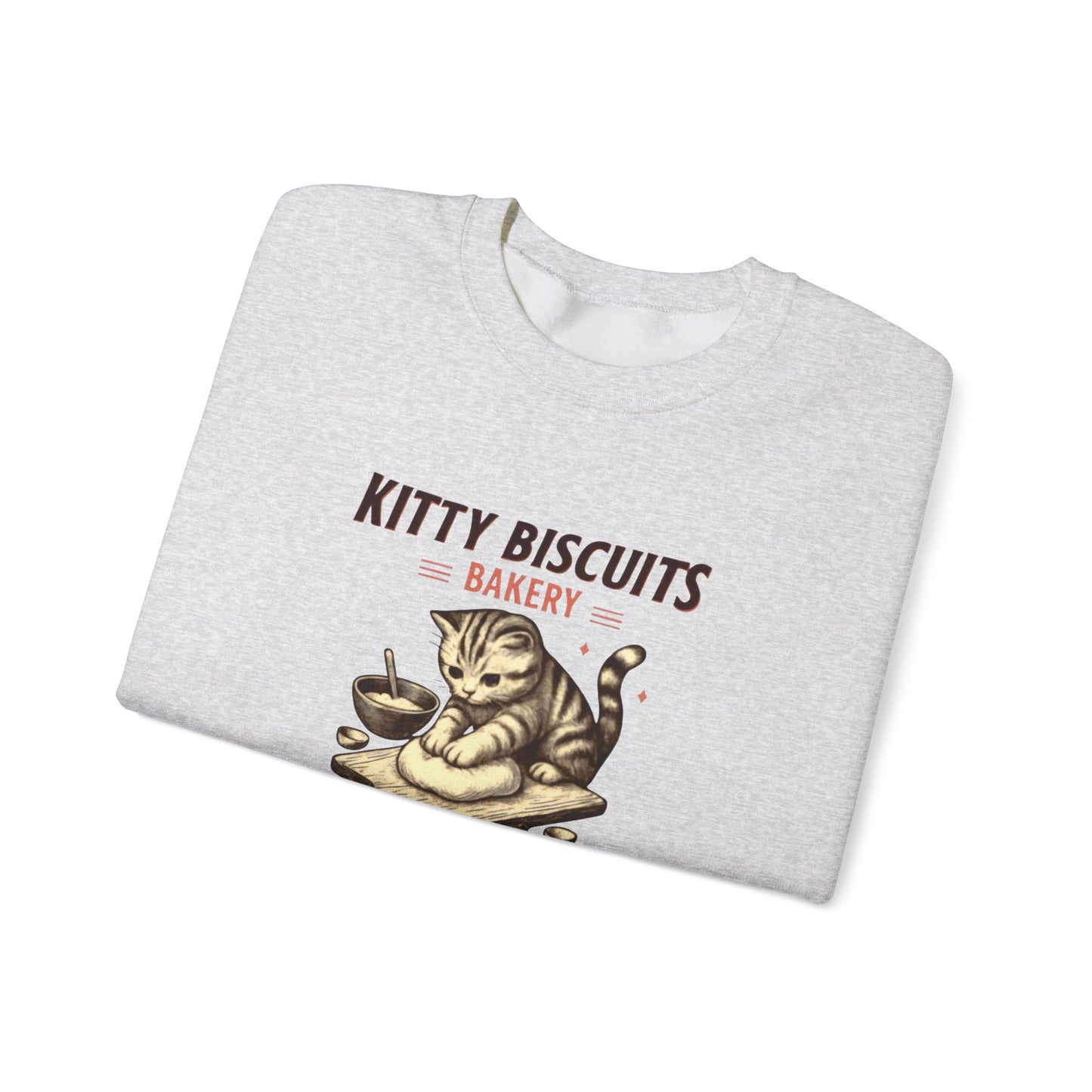 Kitty Biscuits Bakery Unisex Heavy Blend™ Crewneck Sweatshirt, Cozy Gift Idea