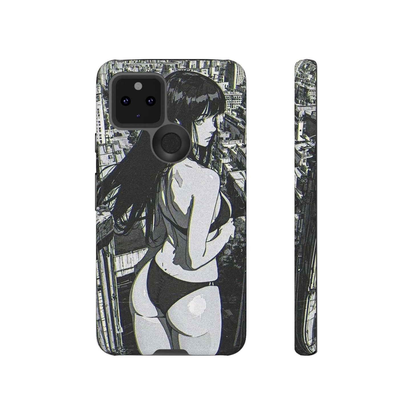 Tough Phone Case, Anime Manga Girl Bikini Design, iPhone, Galaxy, Google Pixel, Hentai Ecchi Art