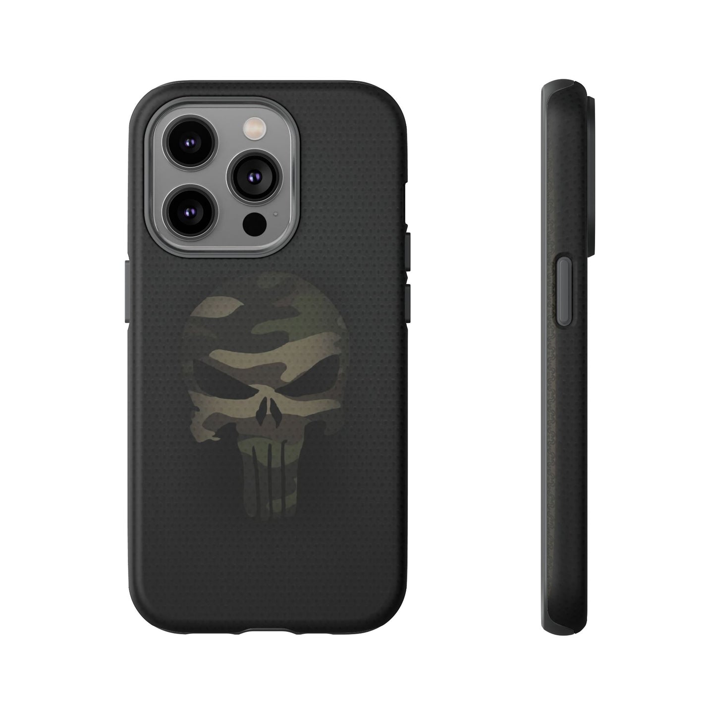 Camo Green Tough Case For iPhone, Samsung Galaxy, Jake Skull Punisher Graphic