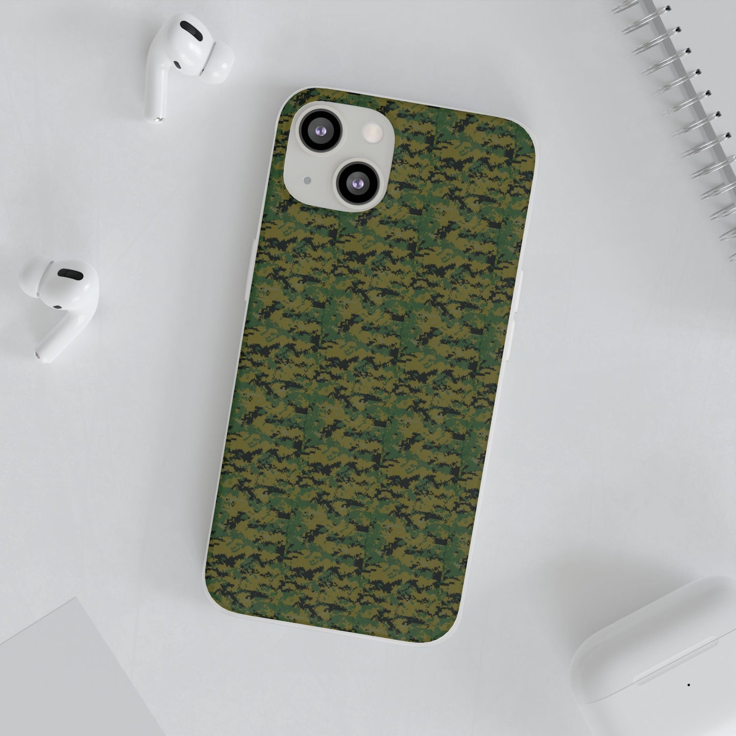 Marapat Pixelated Camo Flexible Phone Cases For iPhone and Samsung Galaxy