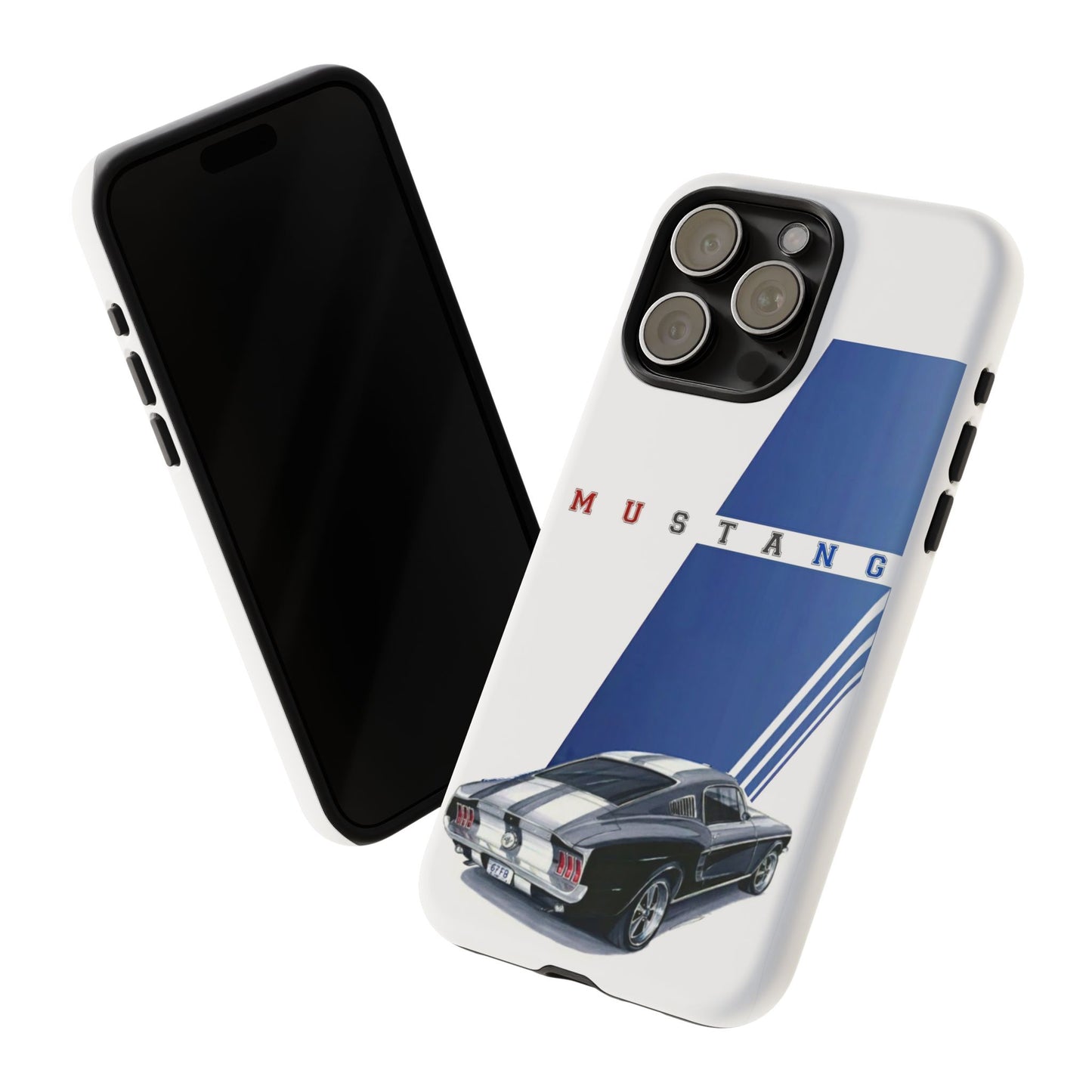 Mustang Car Art Tough Cases For iPhones, Samsung Galaxy and Google Pixel