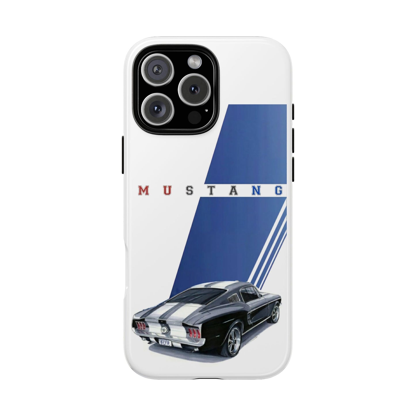 Mustang Car Art Tough Cases For iPhones, Samsung Galaxy and Google Pixel