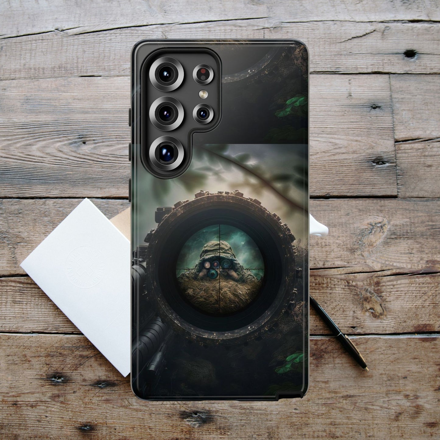 Sniper Scope Soldier Phone Case | Dual Layer Tough Cover  For iPhone
