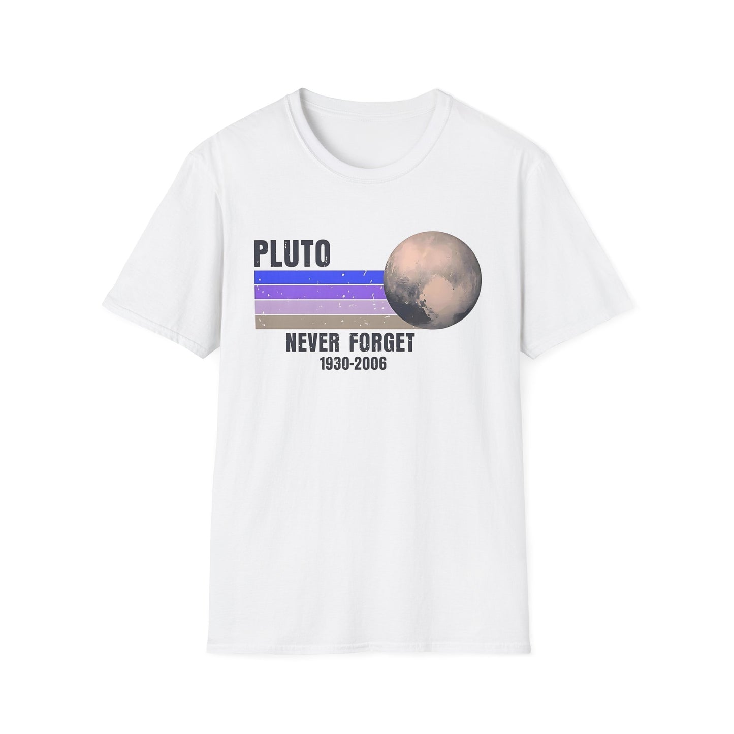 Retro Pluto Never Forget T-Shirt, Space Lover Gift, Astronomy Tee, Nostalgia