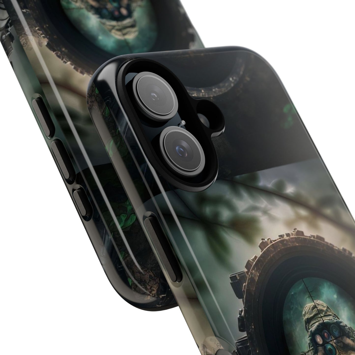 Sniper Scope Soldier Phone Case | Dual Layer Tough Cover  For iPhone