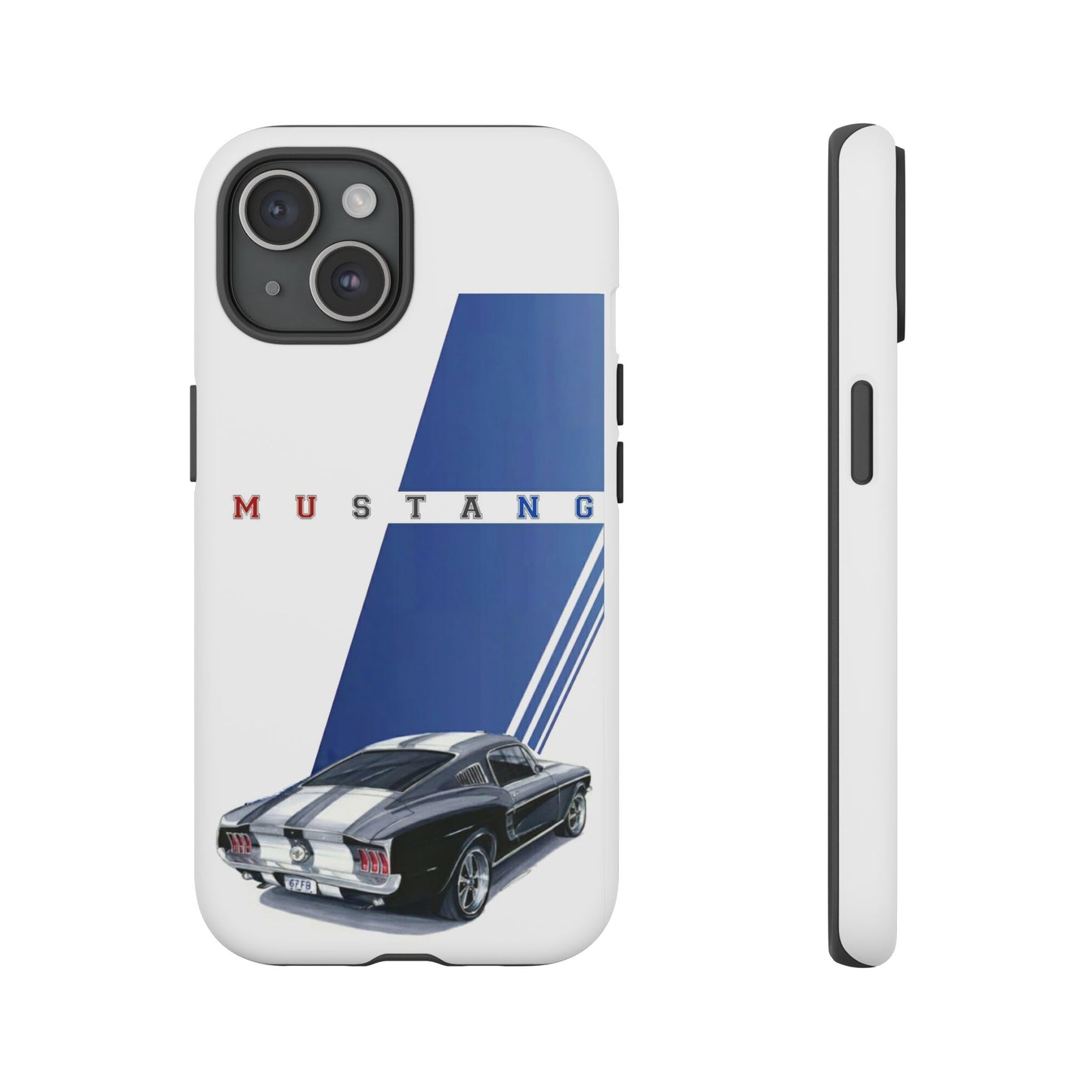 Mustang Car Art Tough Cases For iPhones, Samsung Galaxy and Google Pixel