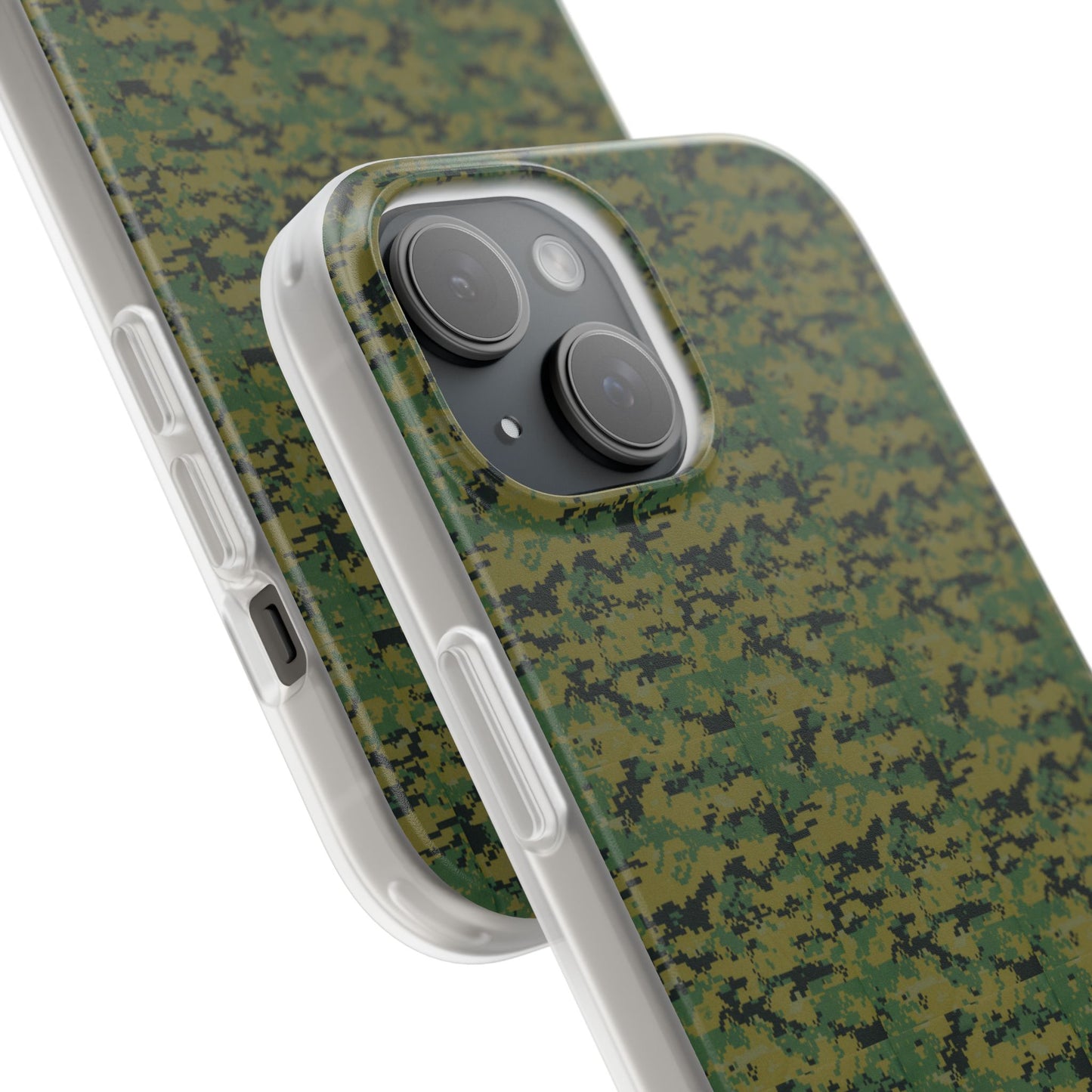 Marapat Pixelated Camo Flexible Phone Cases For iPhone and Samsung Galaxy