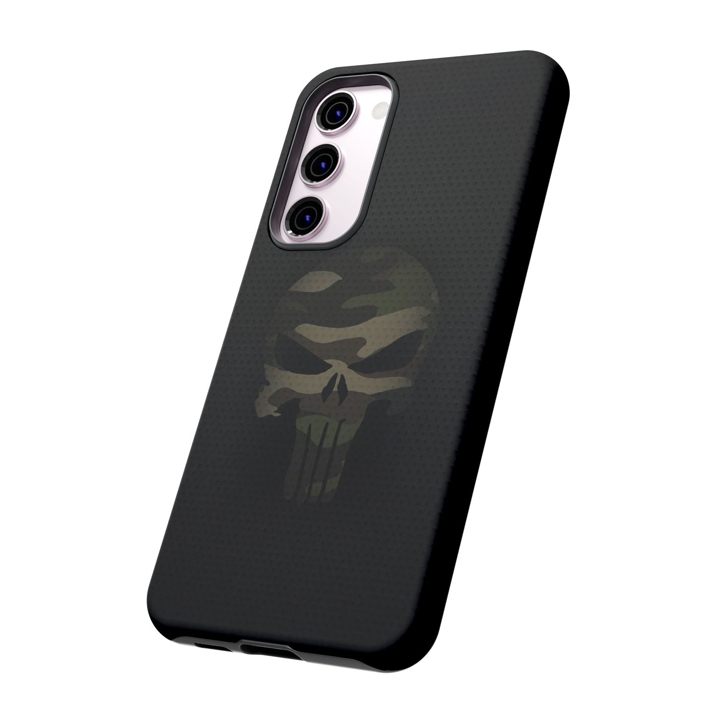 Camo Green Tough Case For iPhone, Samsung Galaxy, Jake Skull Punisher Graphic
