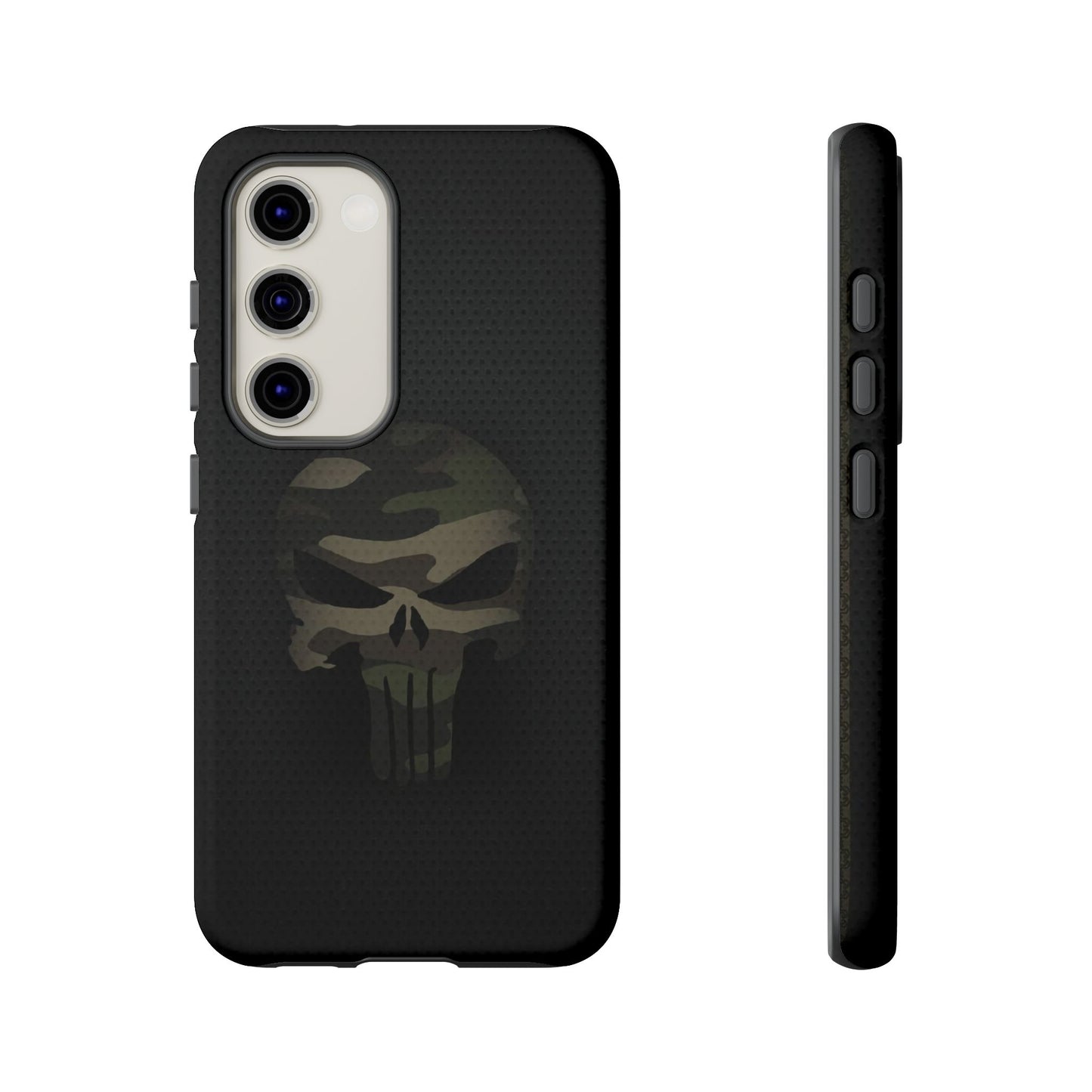 Camo Green Tough Case For iPhone, Samsung Galaxy, Jake Skull Punisher Graphic
