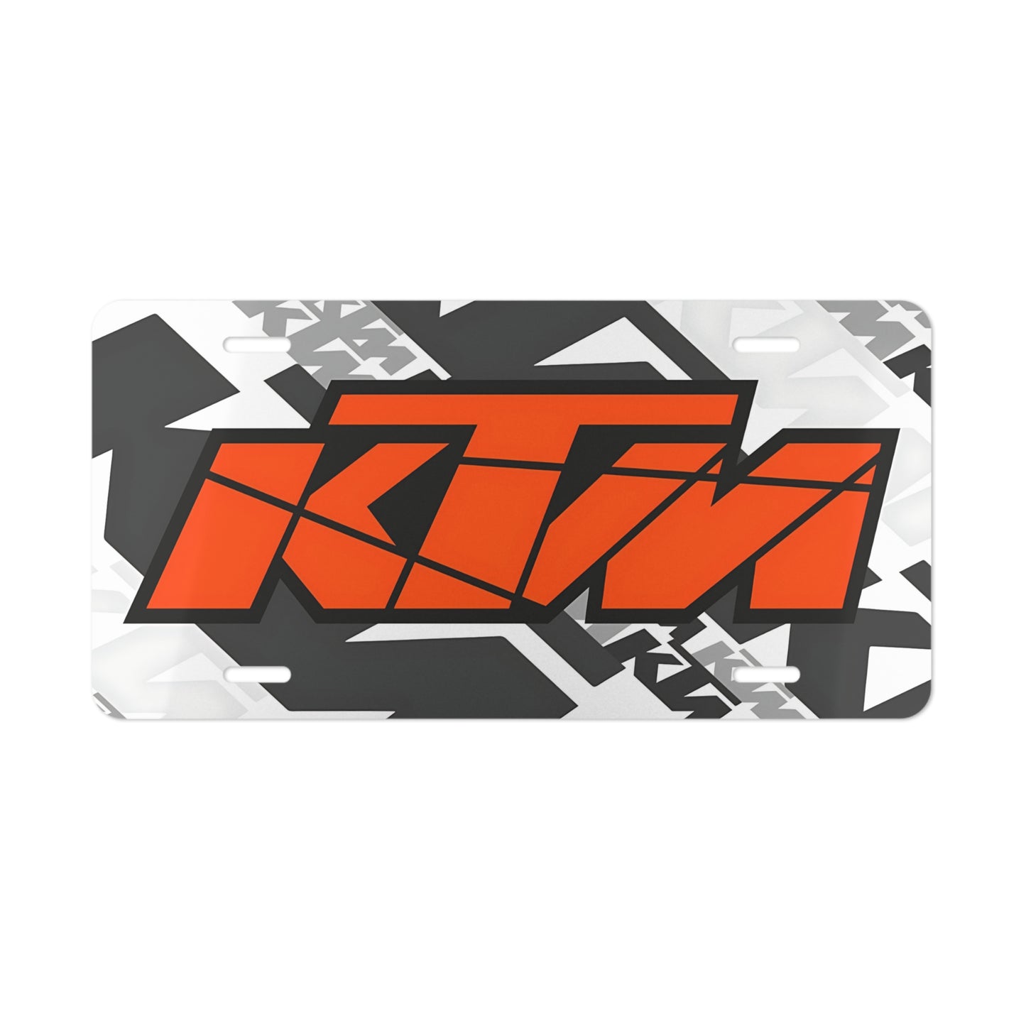 Ready To Race KTM Motorcycle Racing Vanity License Plate Man Cave Garage Art