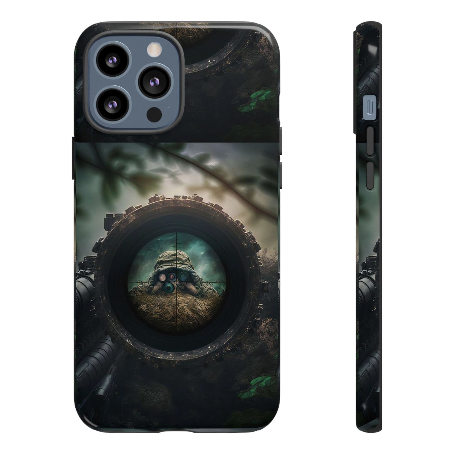 Sniper Scope Soldier Phone Case | Dual Layer Tough Cover  For iPhone