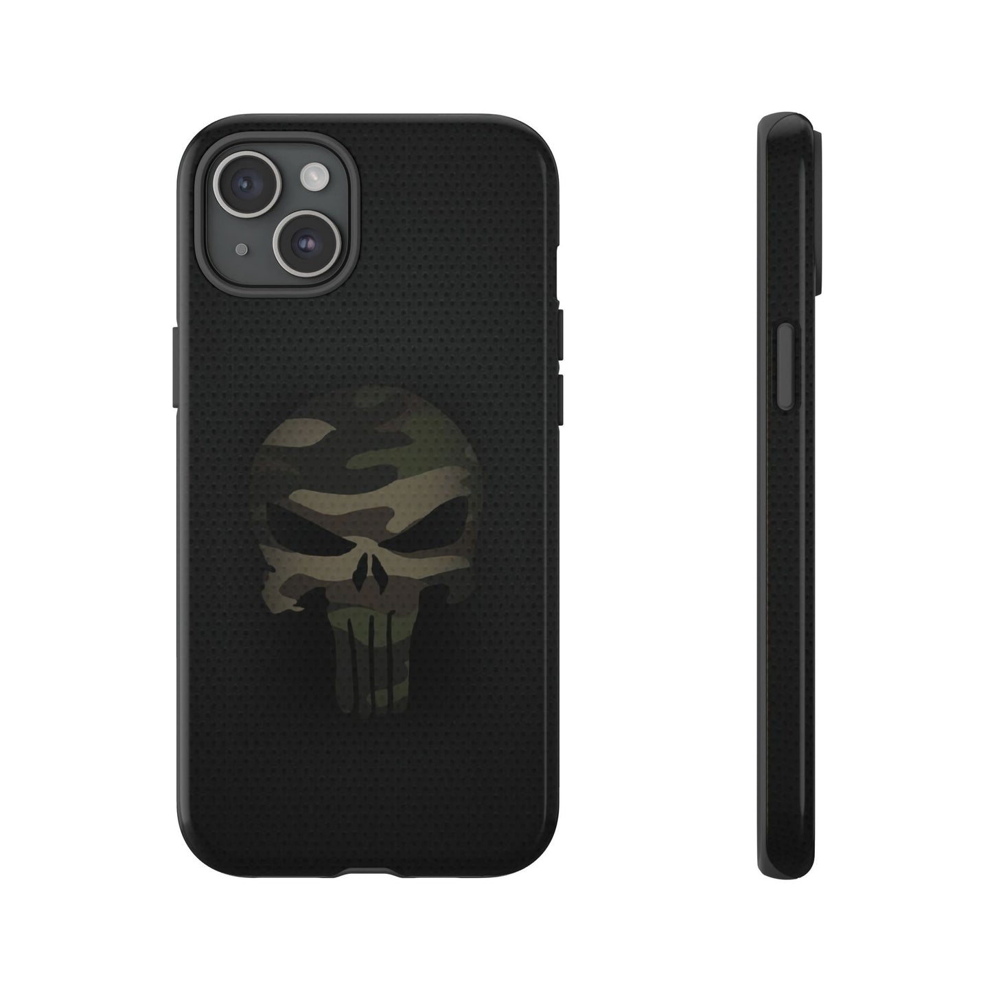Camo Green Tough Case For iPhone, Samsung Galaxy, Jake Skull Punisher Graphic