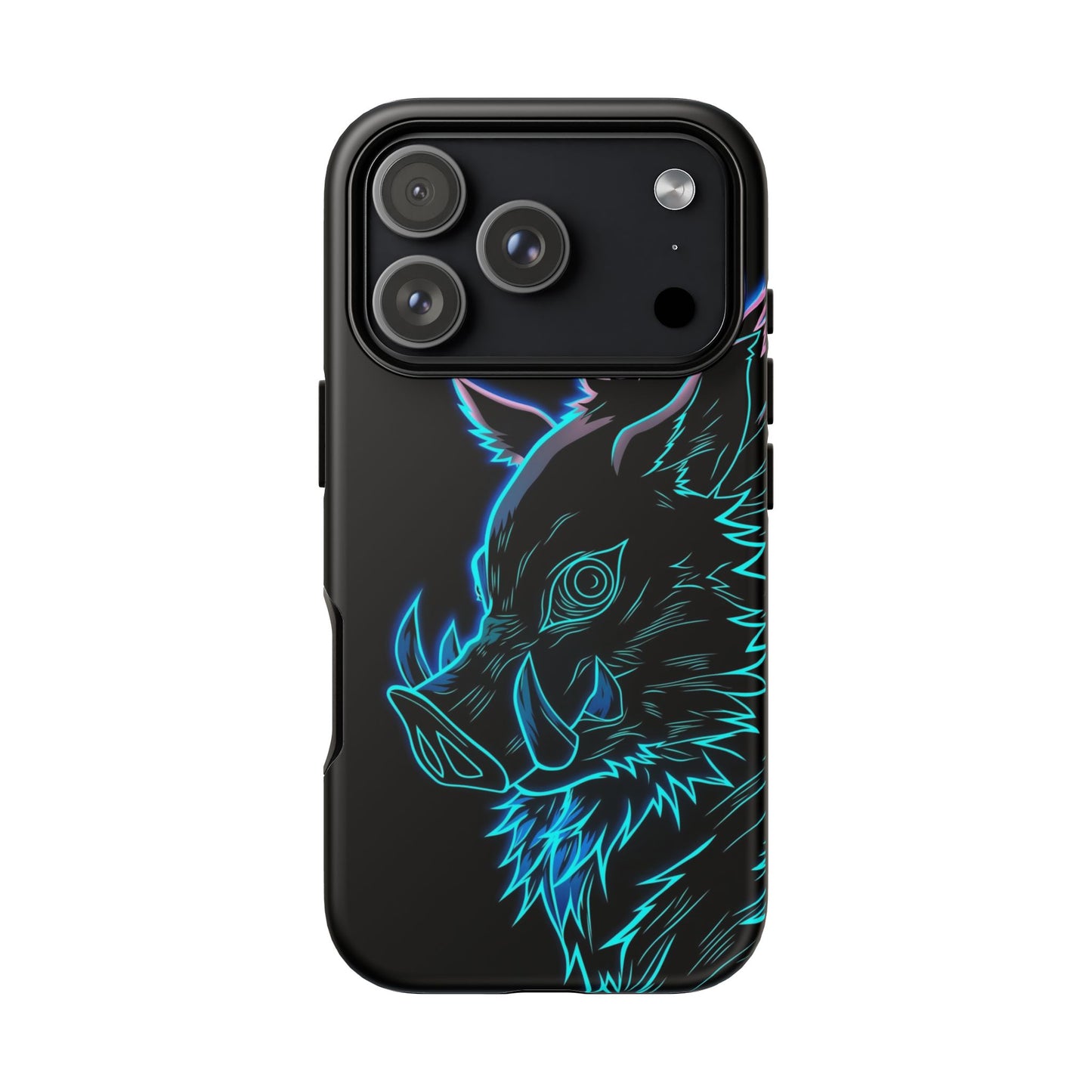 Tough Cases For iPhone, Galaxy, Anime Hashibira Beast Slayer Neon Design